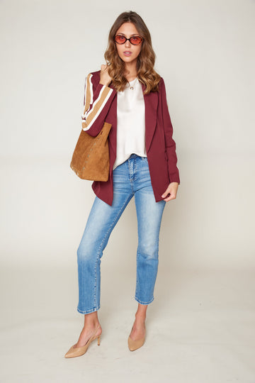 Fayth High Rise-Crop Straight Jeans