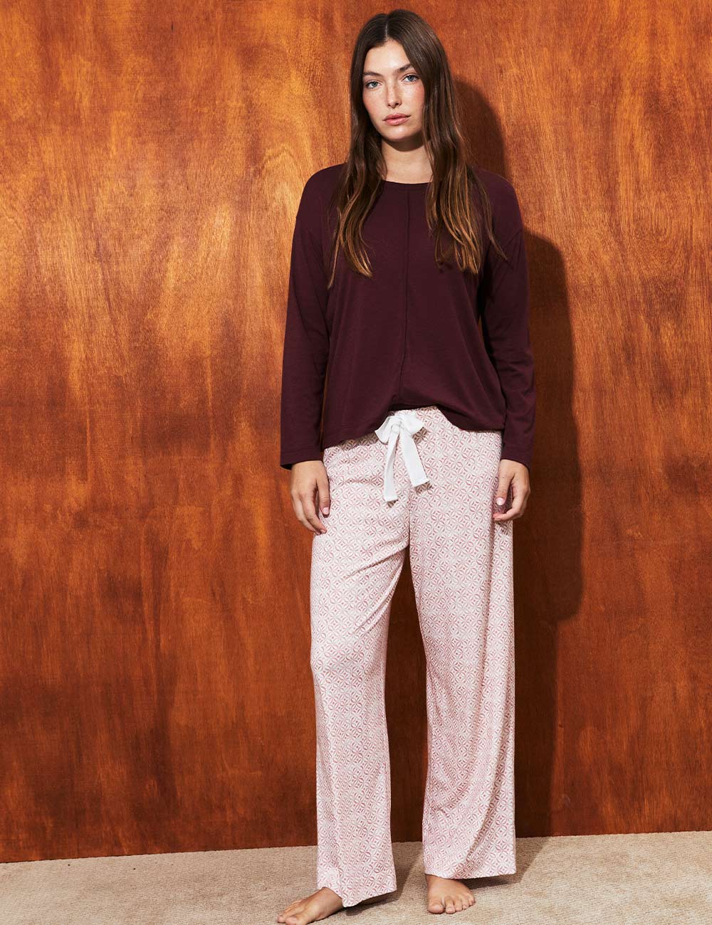 Denia Top Burgundy