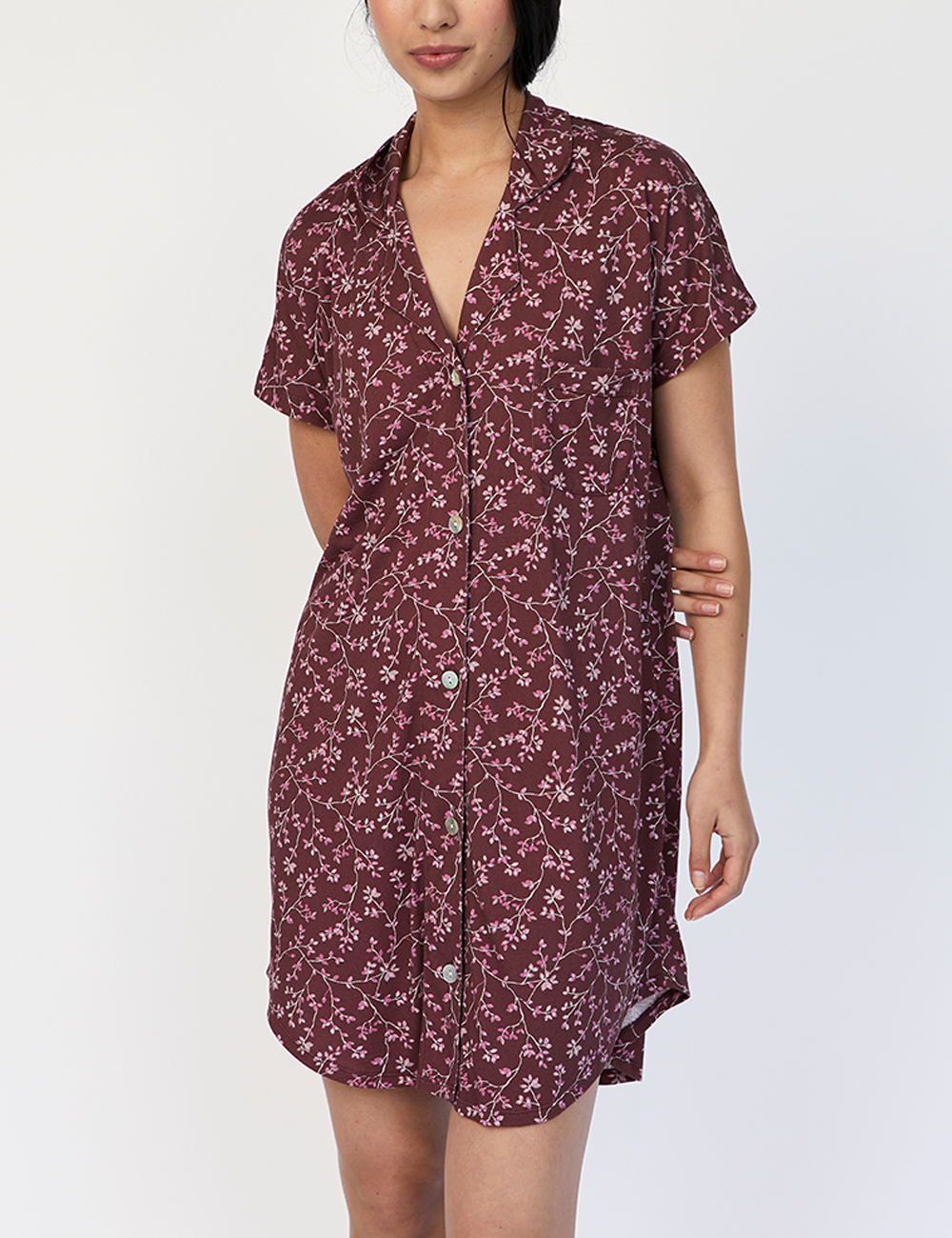 Boyfriend Agnes Cami Merlot Bloom