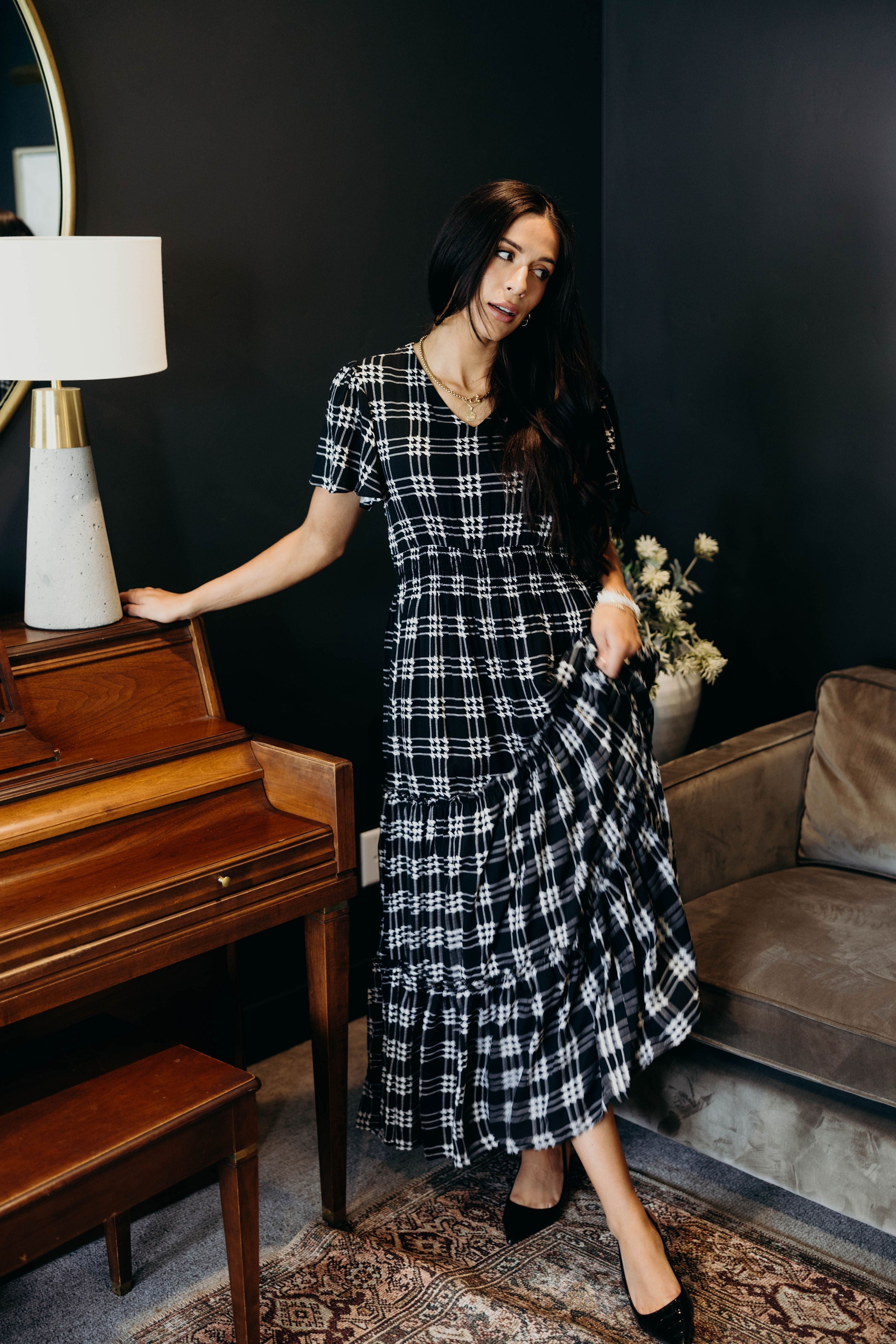 THE EDEN IN SHADOW PLAID FINAL SALE