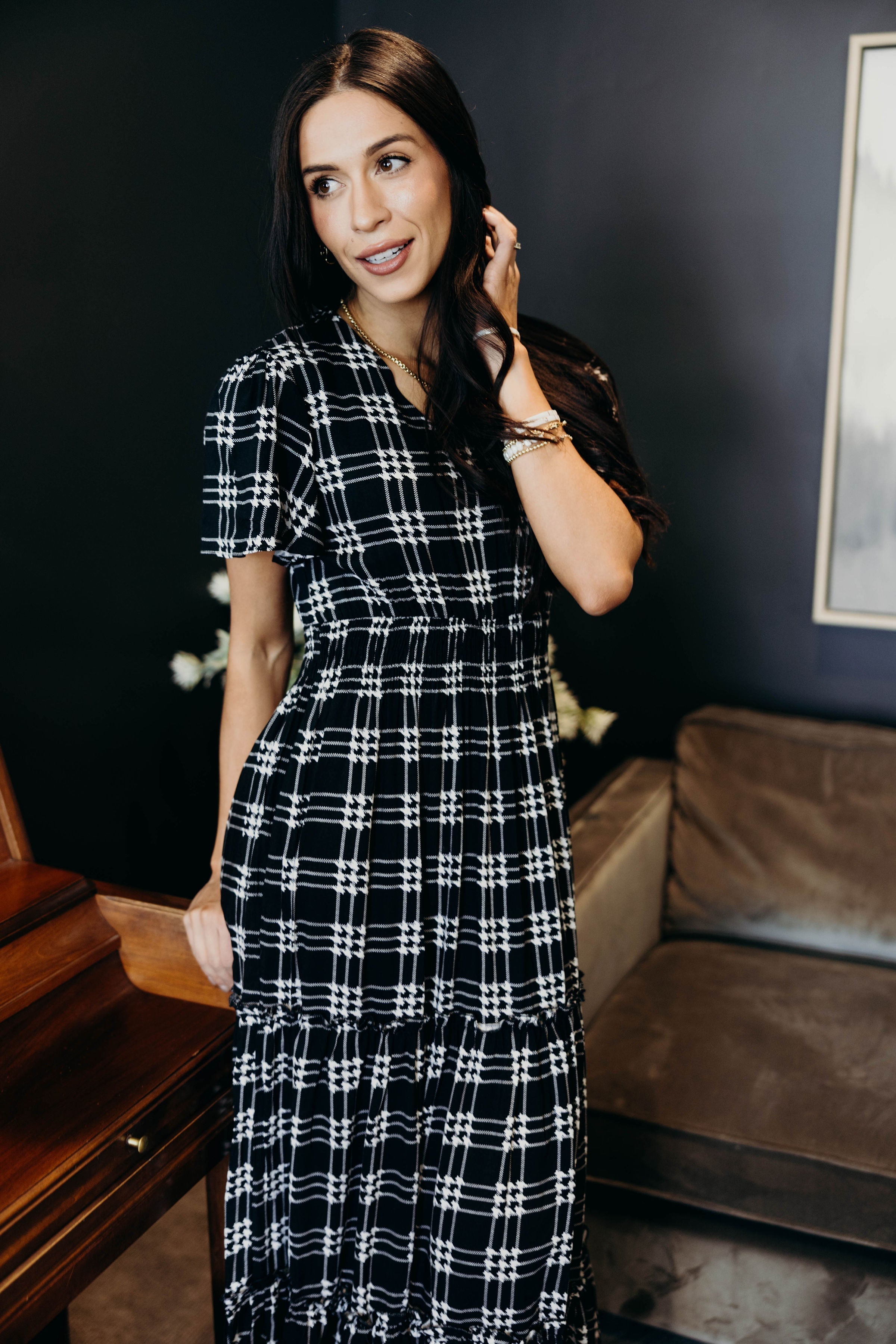 THE EDEN IN SHADOW PLAID FINAL SALE