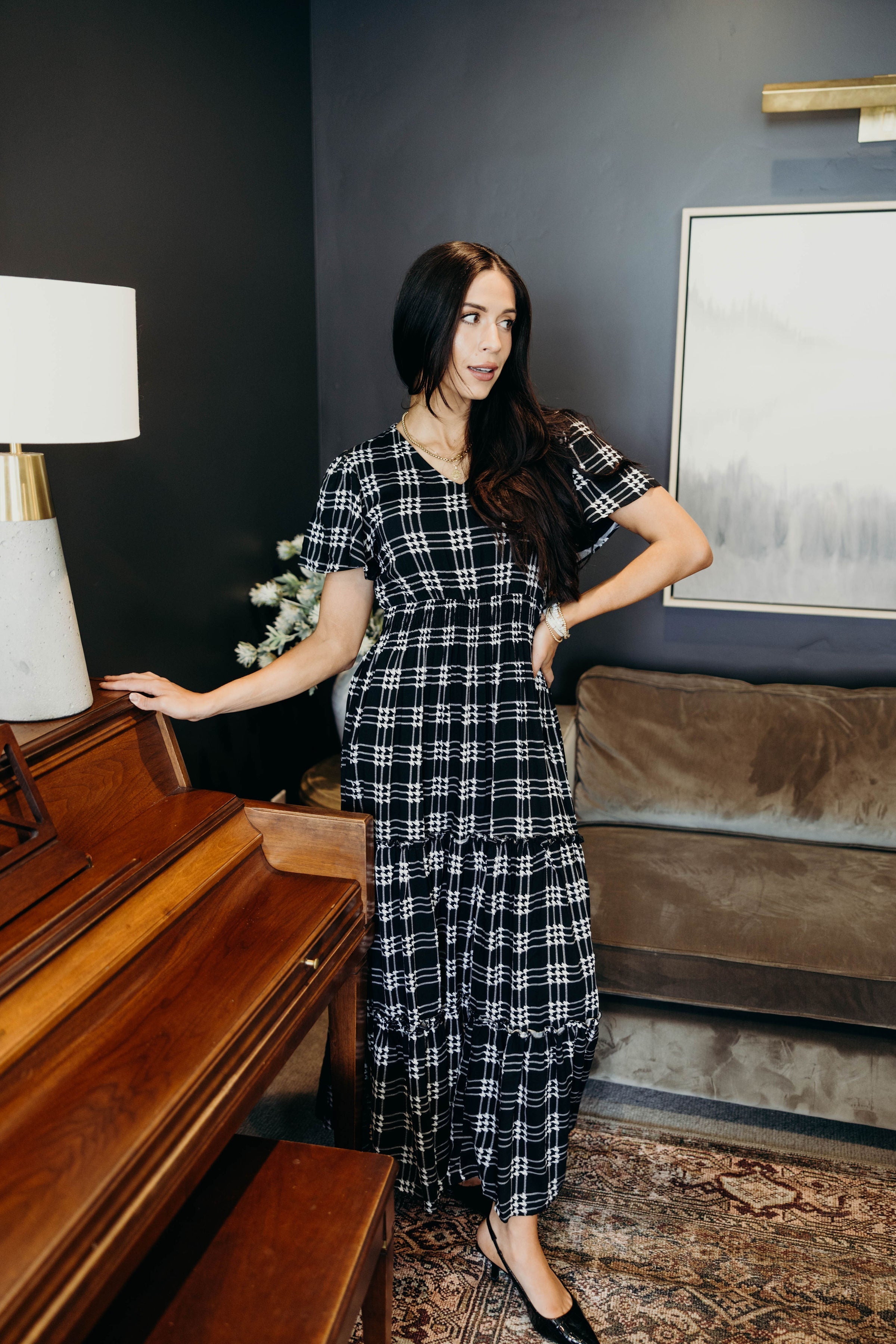 THE EDEN IN SHADOW PLAID FINAL SALE