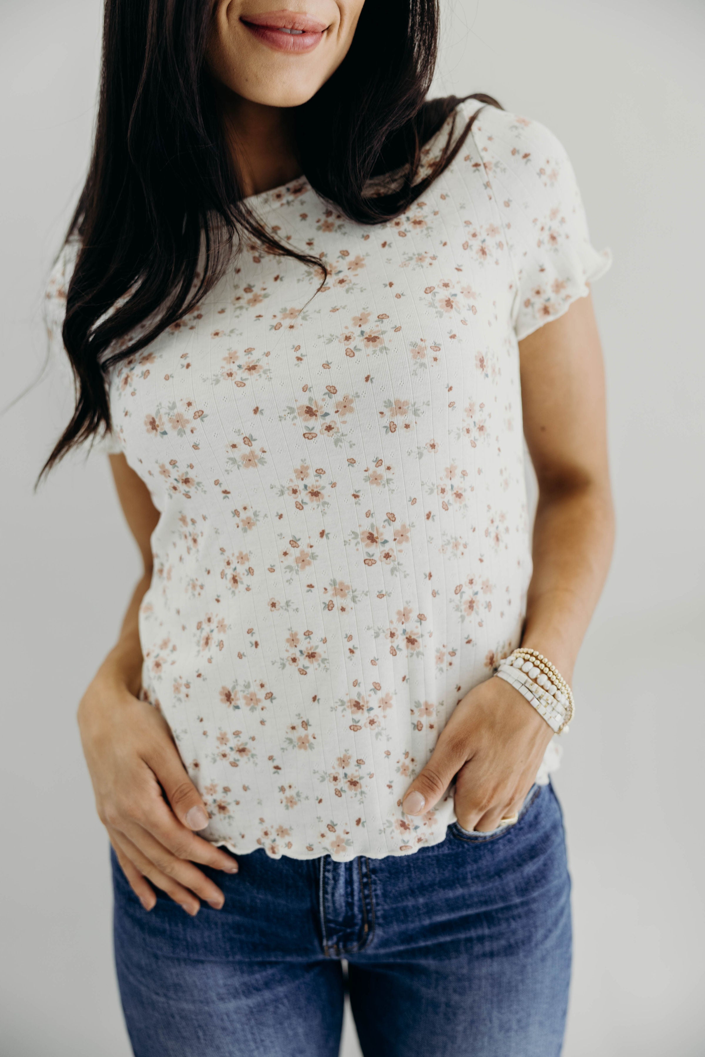 LETTUCE EDGE TEE IN WILD SAFFRON FINAL SALE