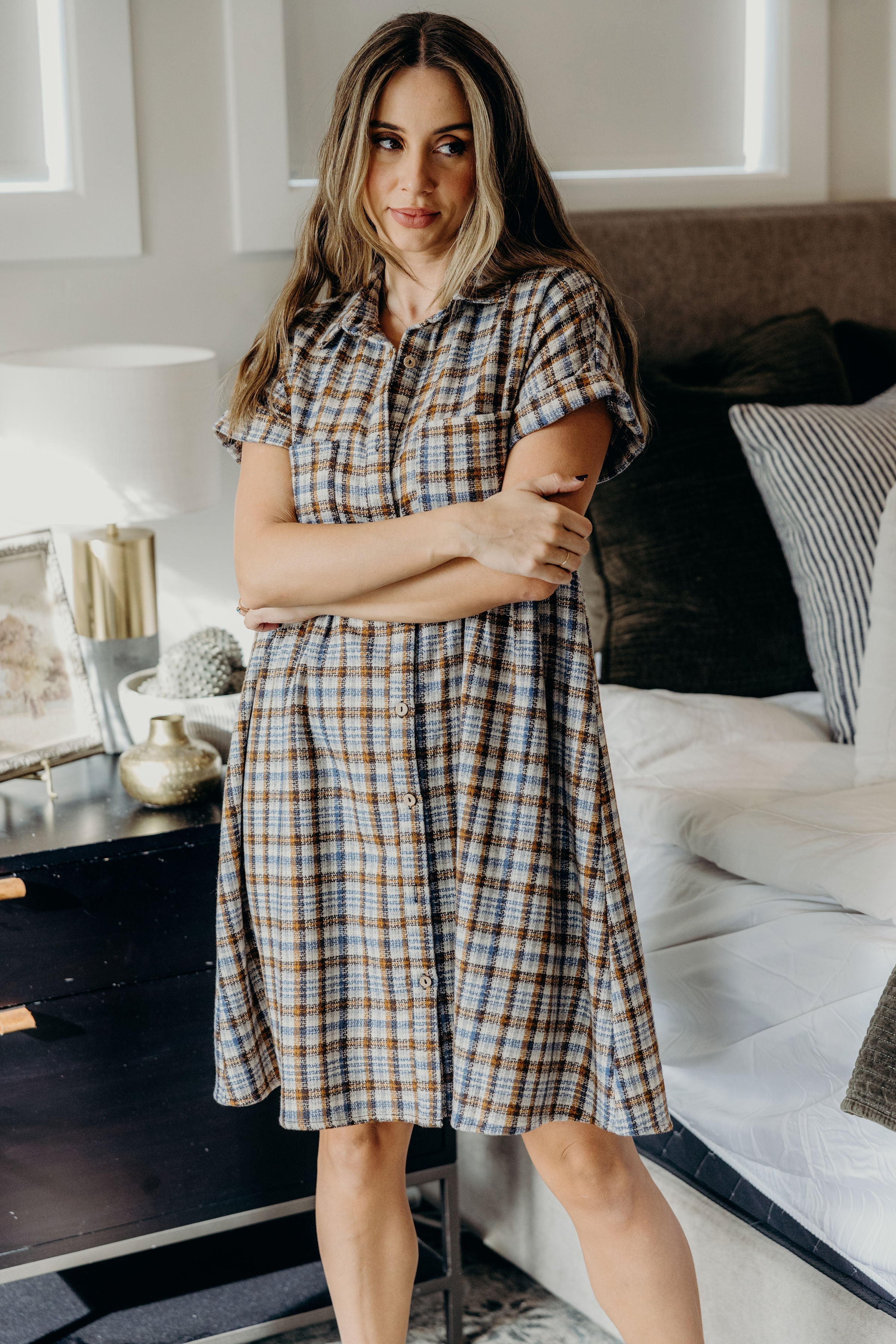 THE BLANCHE IN HARVEST PLAID FINAL SALE
