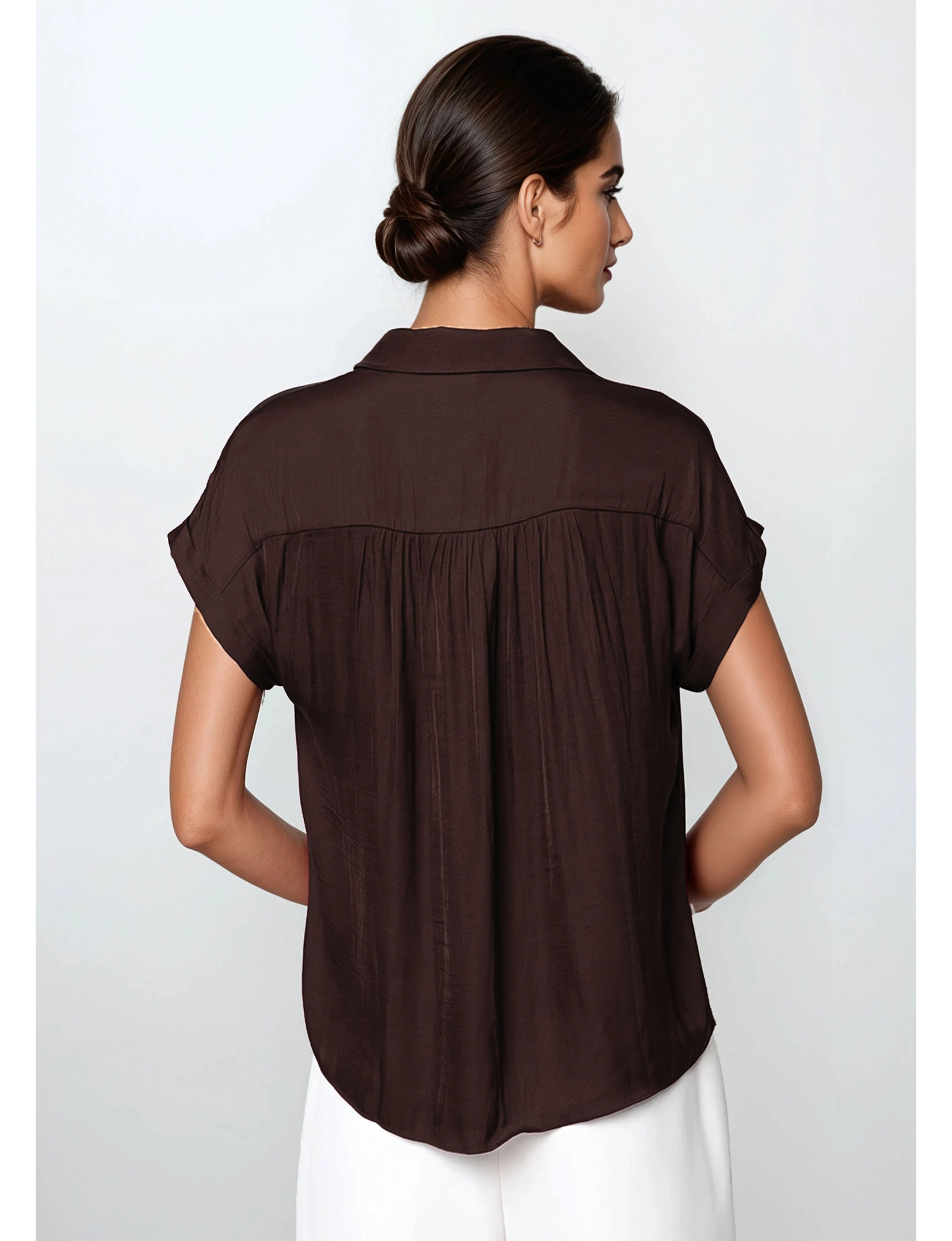 Laney Blouse, Chocolate