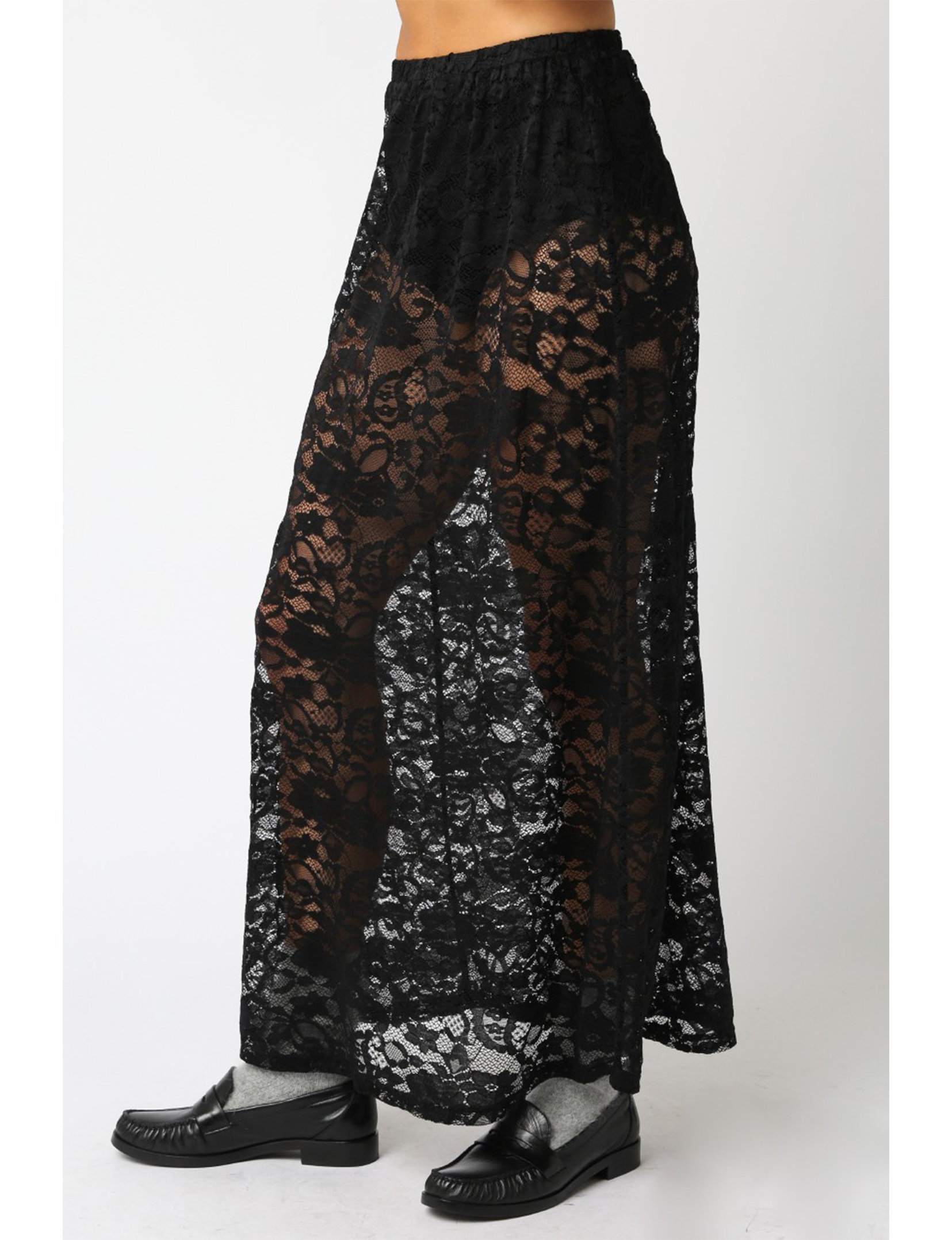 Sofia Laced Skirt, Black