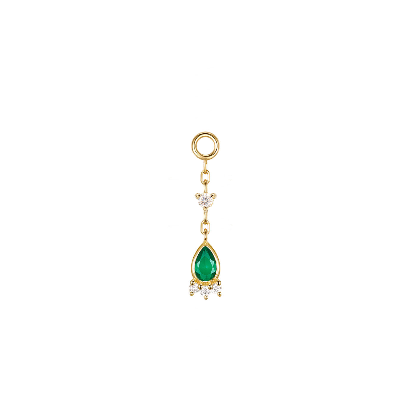 Pear Leia and Diamond Drop Charm