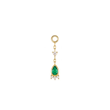 Pear Leia and Diamond Drop Charm