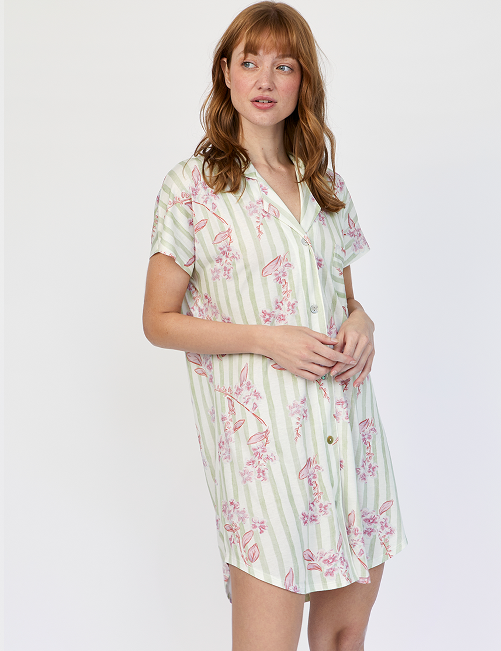 Boyfriend Cami Pink Stripes