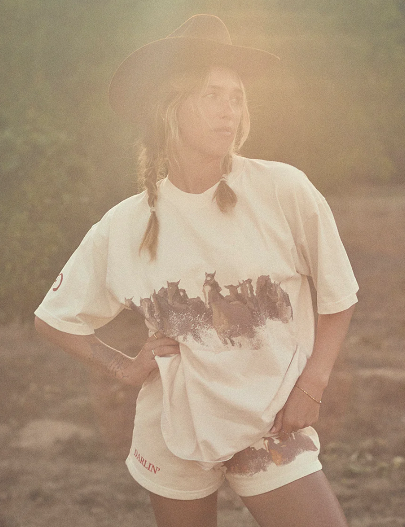 Wild Horse Tee, Creme