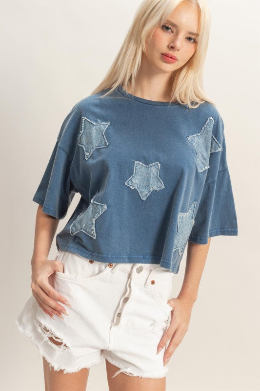 Star Patch Top
