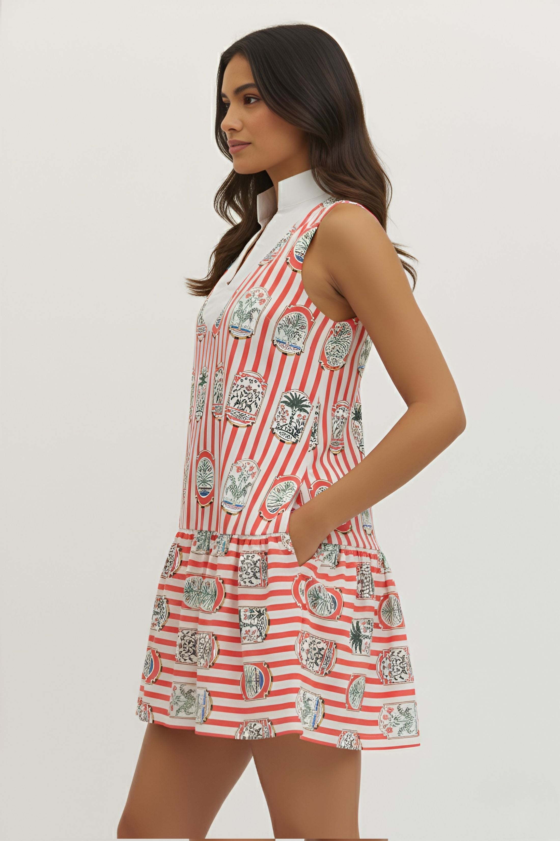 Isla Tropical Mini Dress