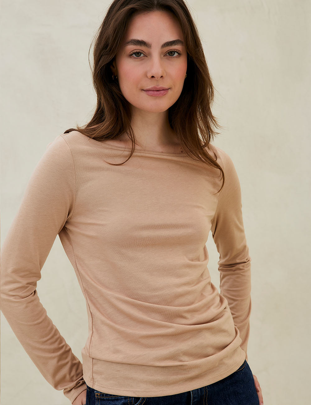 Duo Top Lina Champagne/White