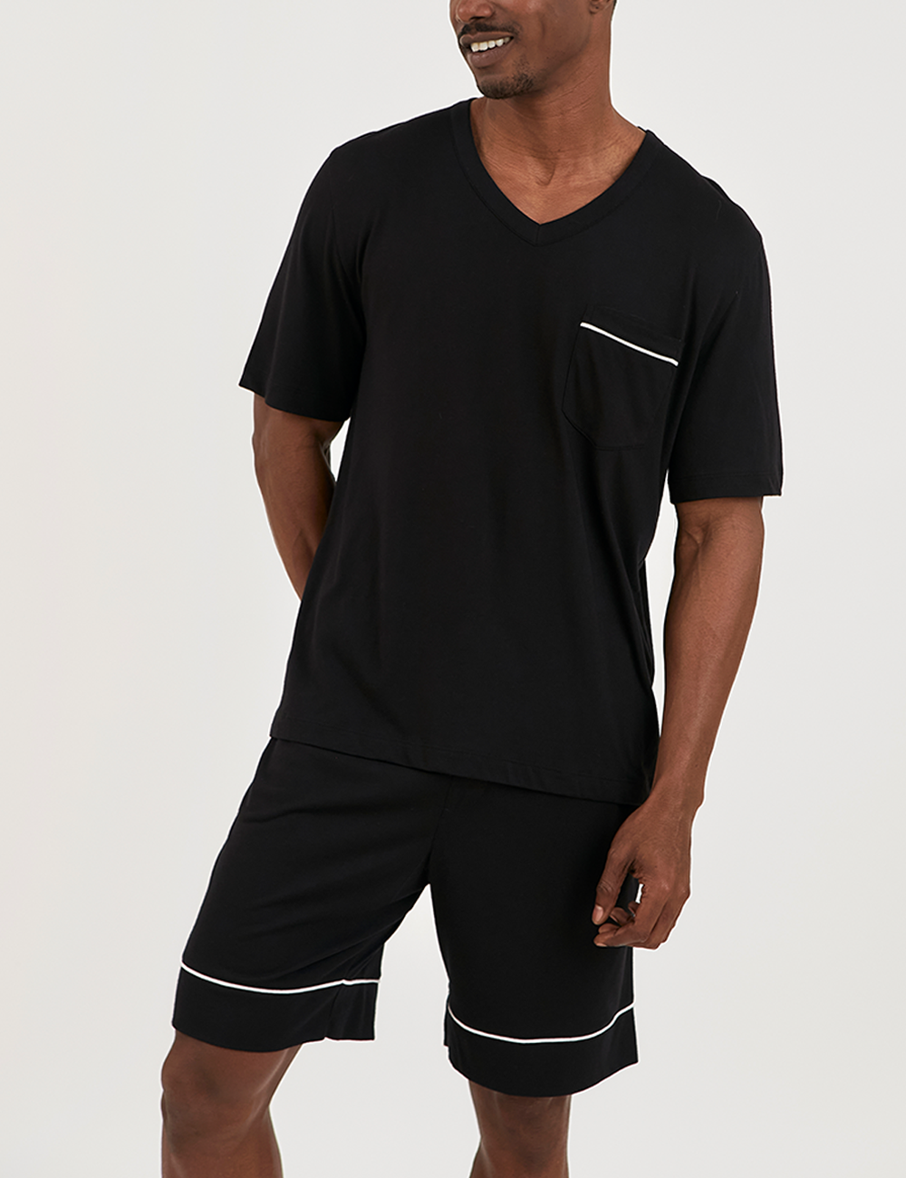 Noah PJ Set Short Black