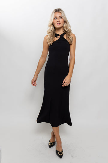 Blakely Gold Detail Midi Dress