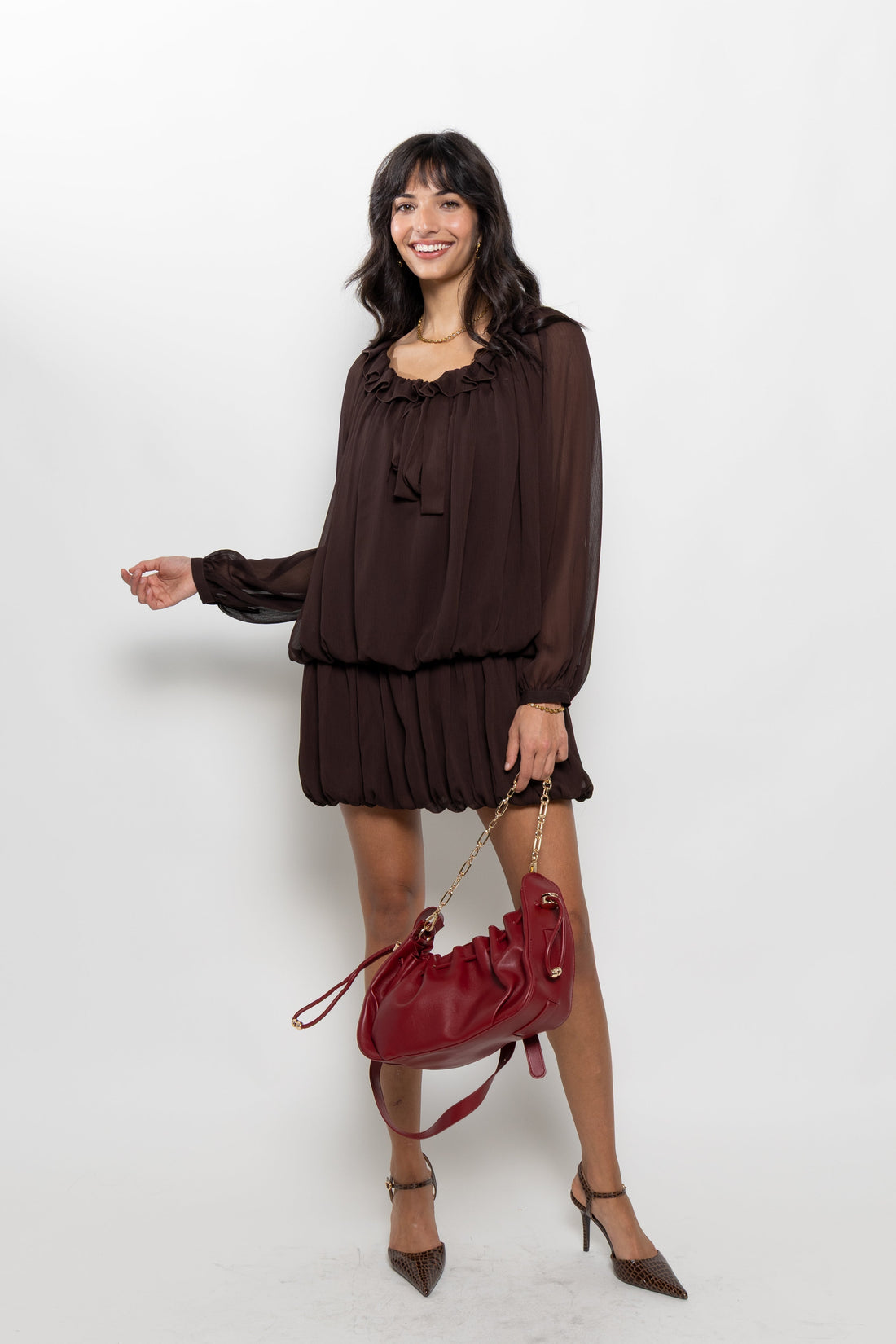 Maria Bubble Tiered Dress