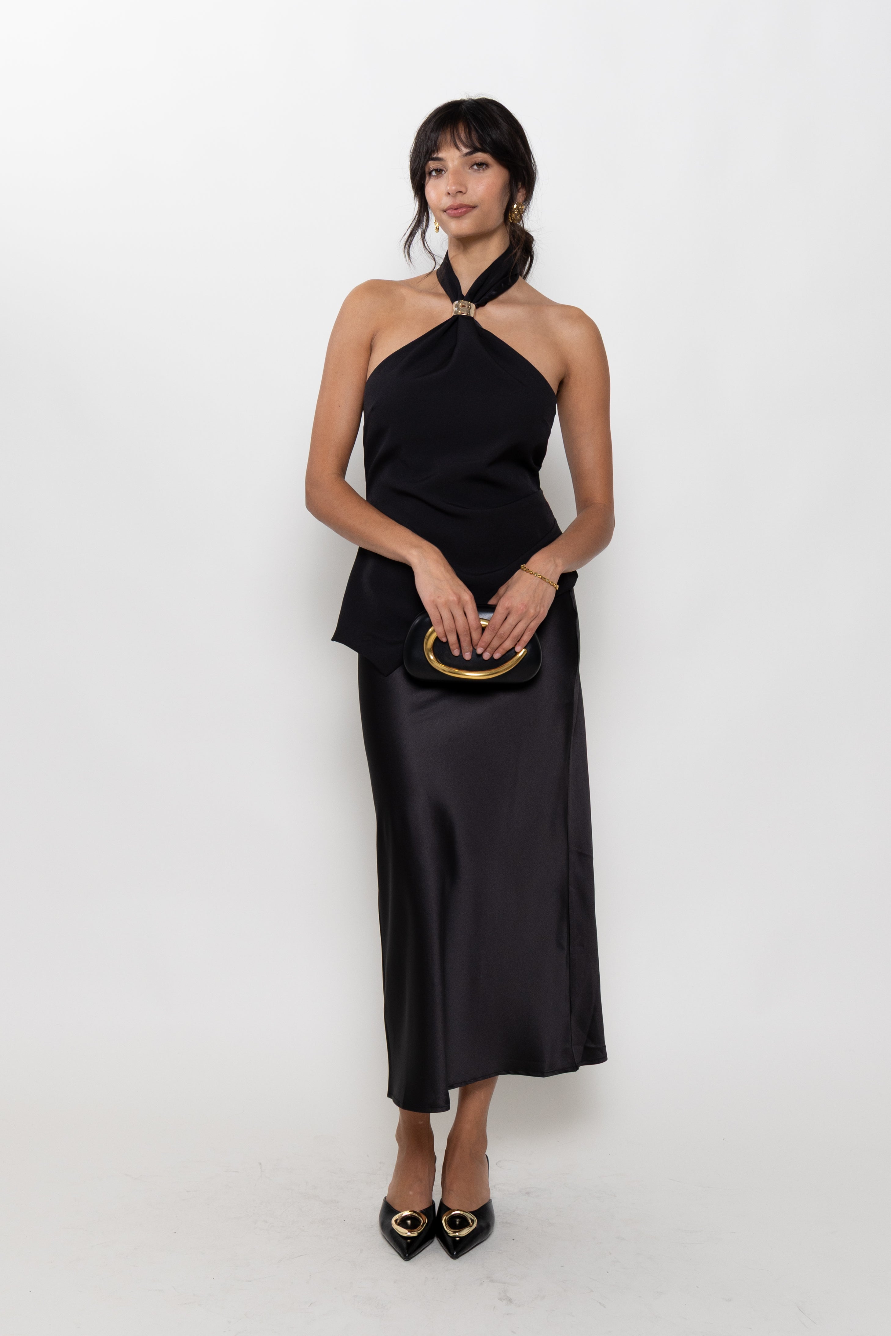 Presley Asymmetrical Halter Top