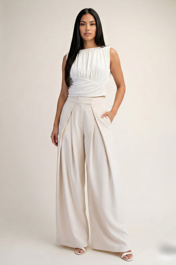 Allison Pleated Wide Leg Pants