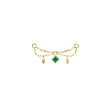 Belle Chain - Princess Cut Gemstone