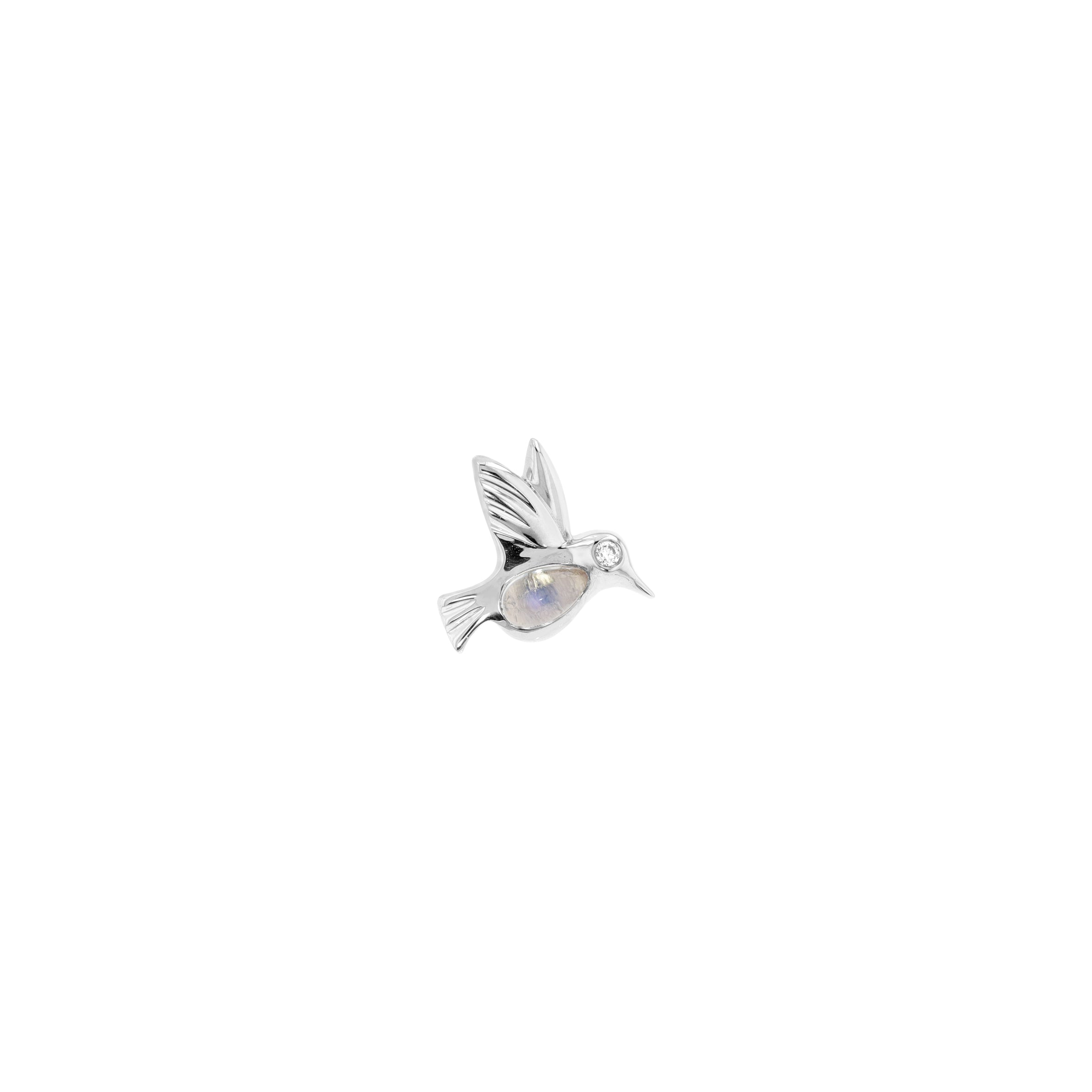 Betty The Hummingbird with Moonstone