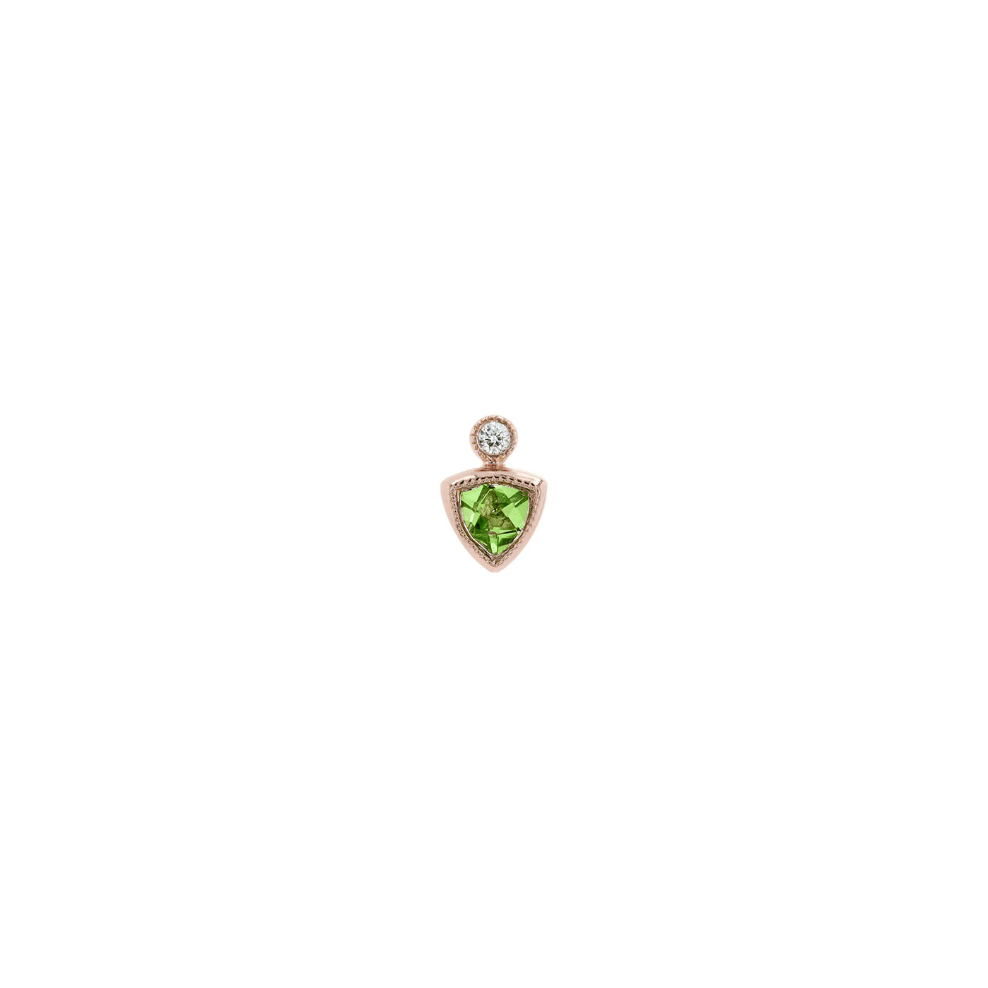 Bodhi - Faceted Gemstone with Bezel Diamond
