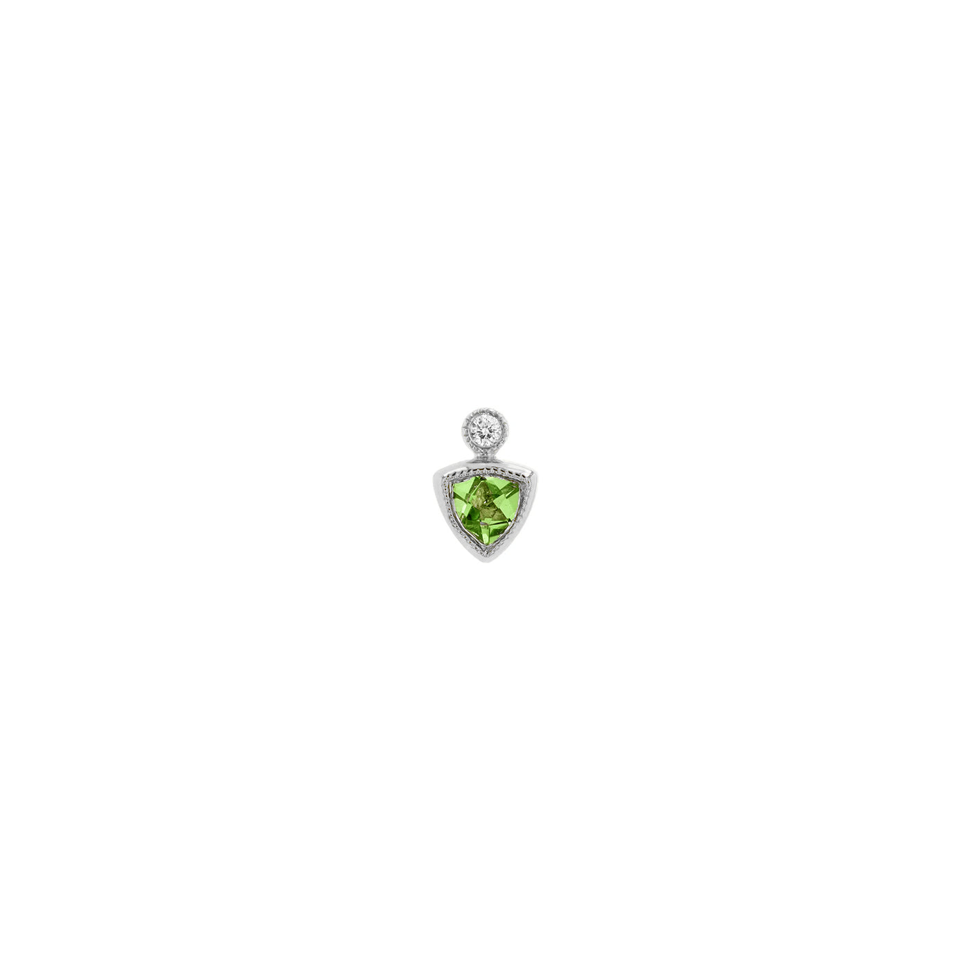 Bodhi - Faceted Gemstone with Bezel Diamond