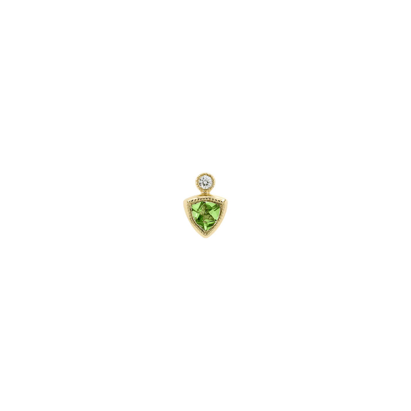 Bodhi - Faceted Gemstone with Bezel Diamond