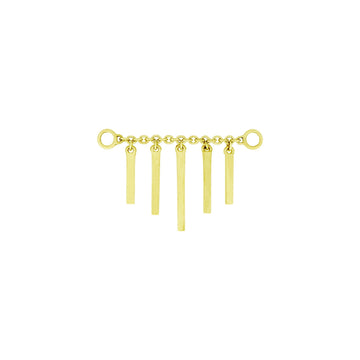 Chain with Dripping Gold Bars