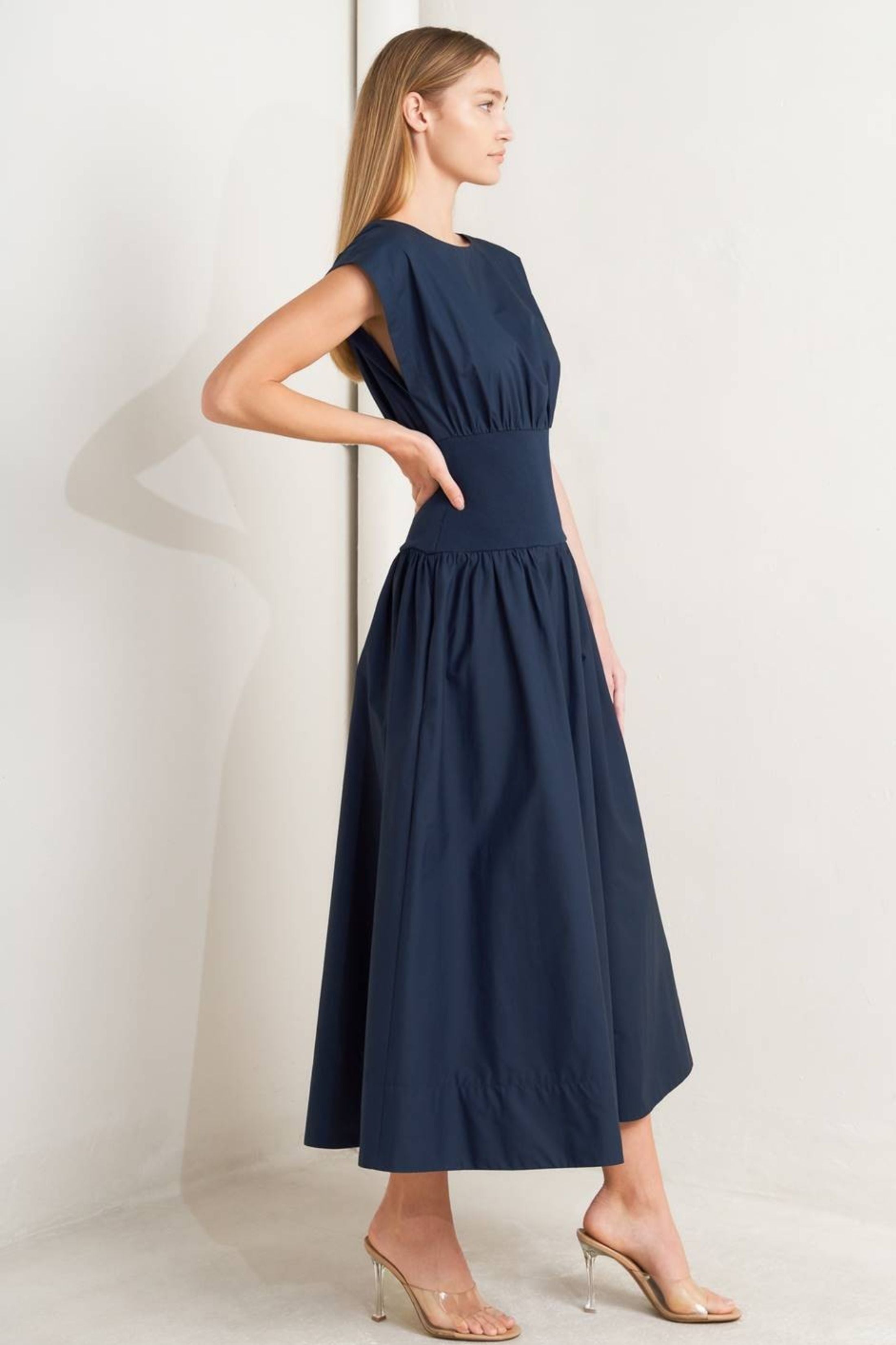 Juniper Solid Midi Dress