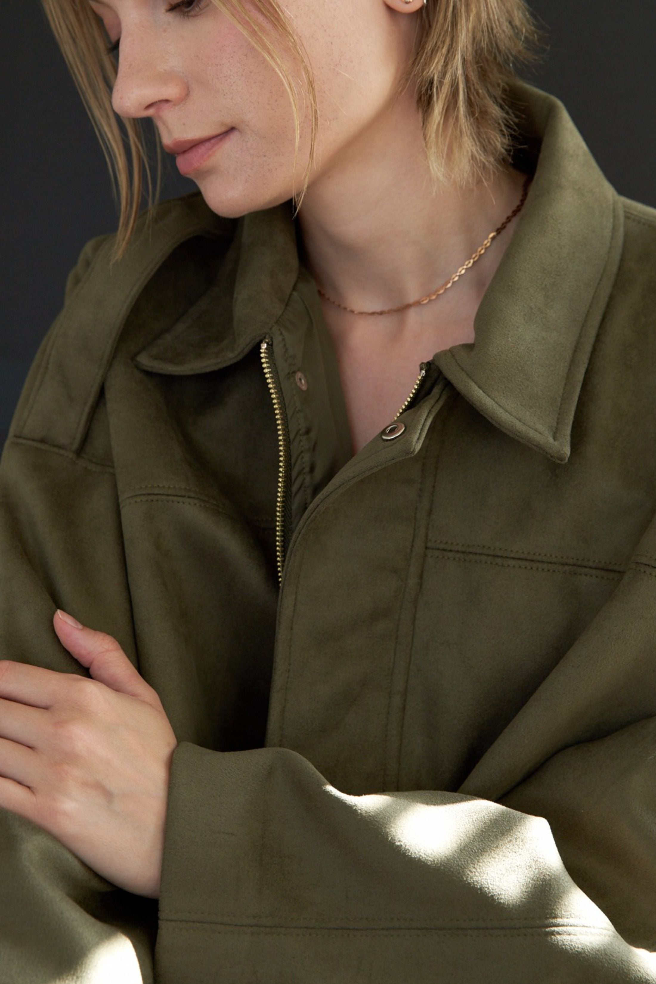 Rowan Oversized Suede Jacket