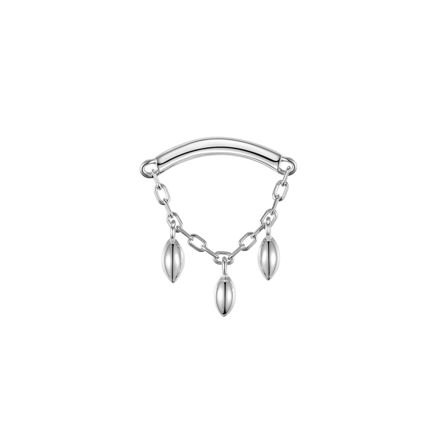 Bar End - Dripping Marquise Bead