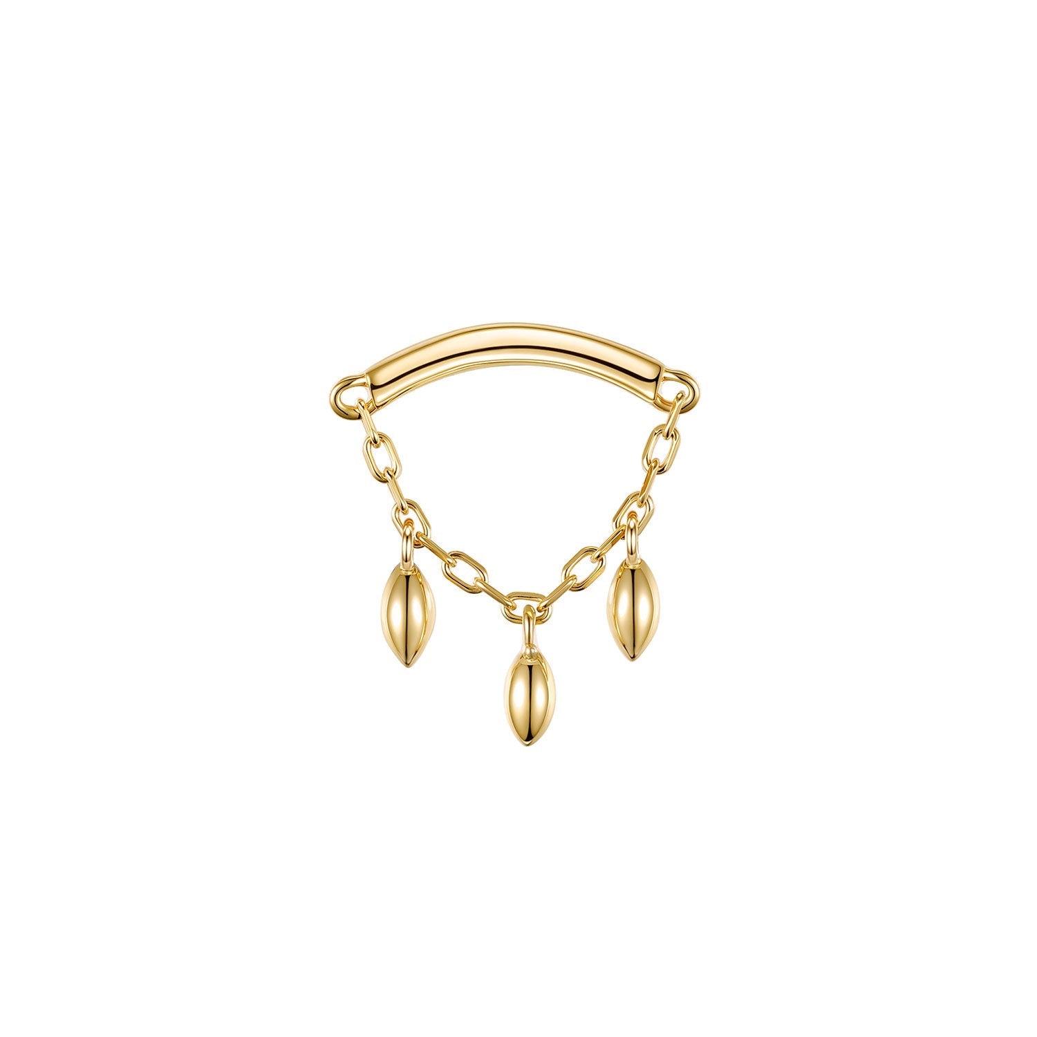 Bar End - Dripping Marquise Bead