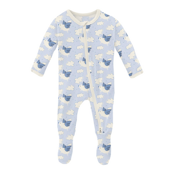 Dew Flying Pigs 2 Way Zip Footie
