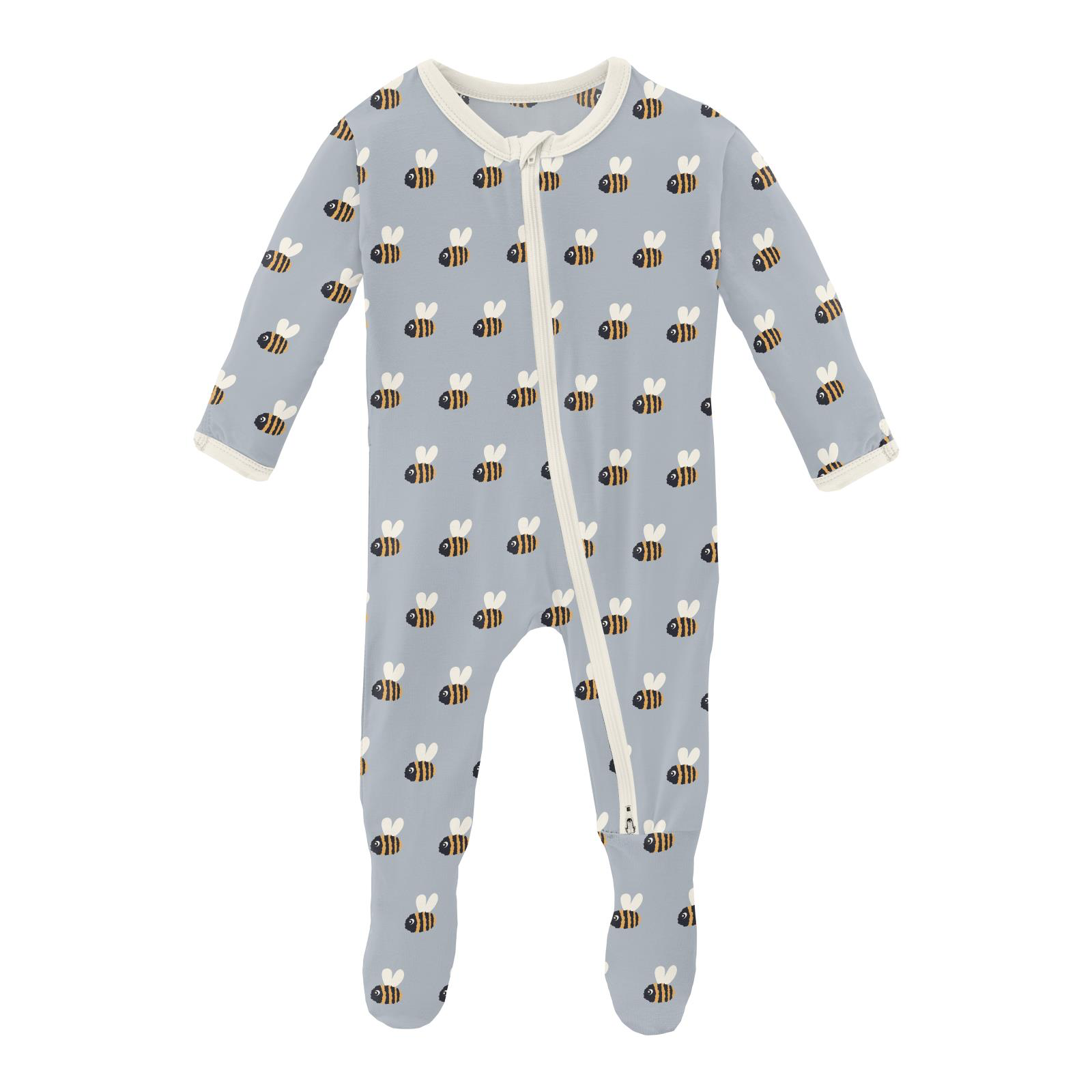 Baby Bumblebee 2 Way Zip Footie