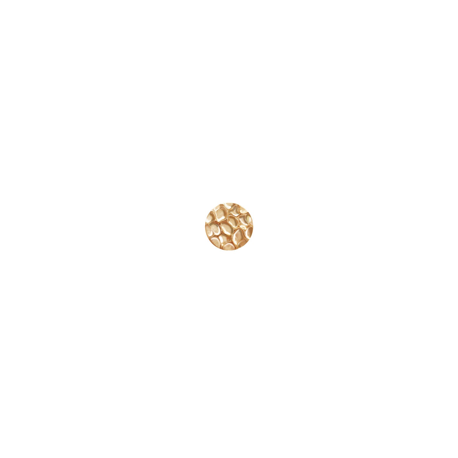 Solid Gold Disc - Hammered