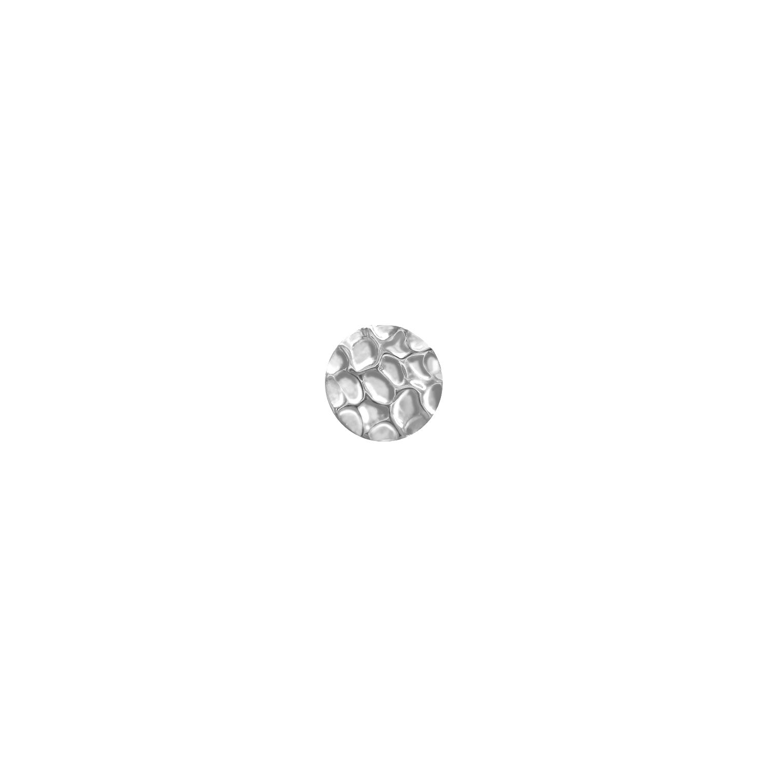 Solid Gold Disc - Hammered