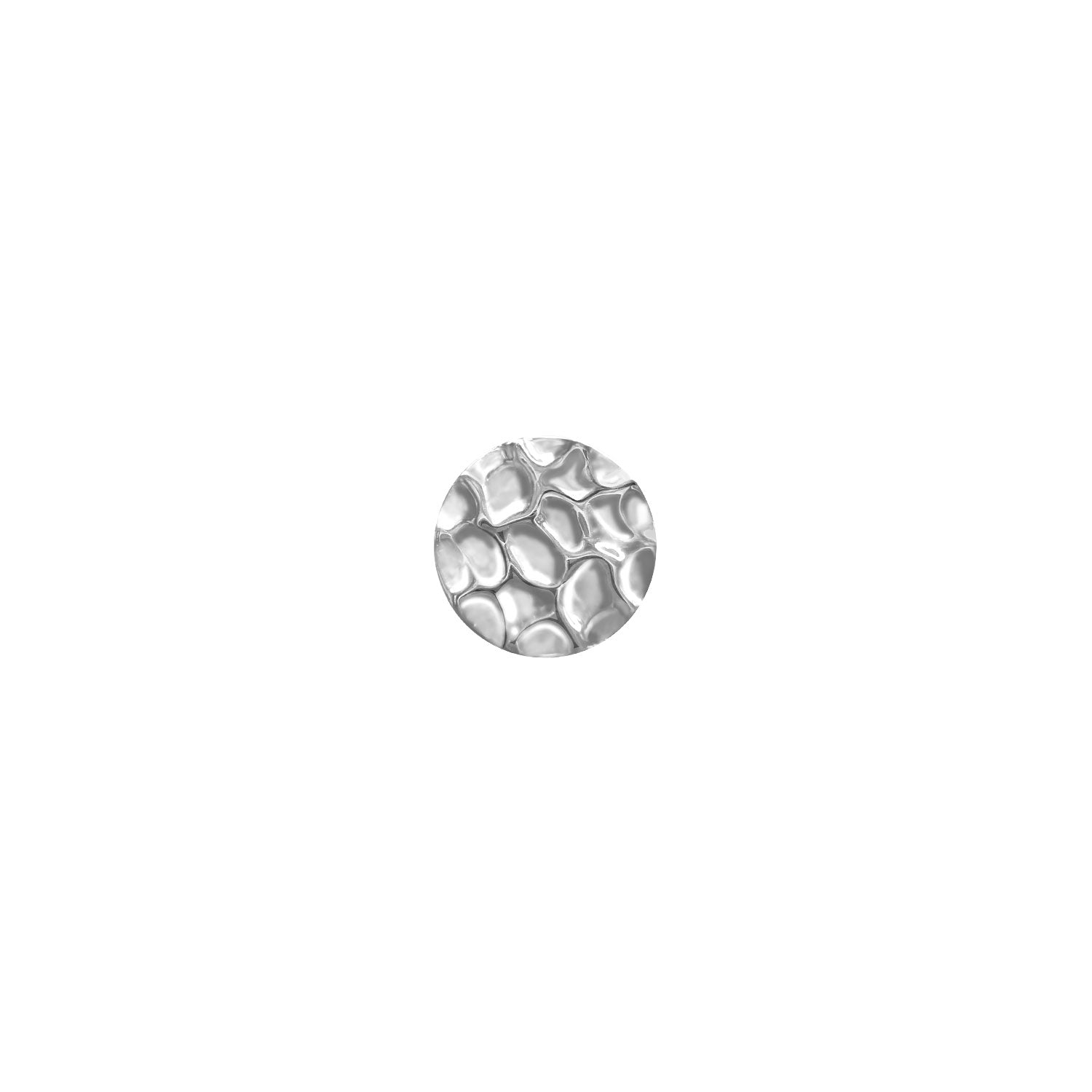 Solid Gold Disc - Hammered