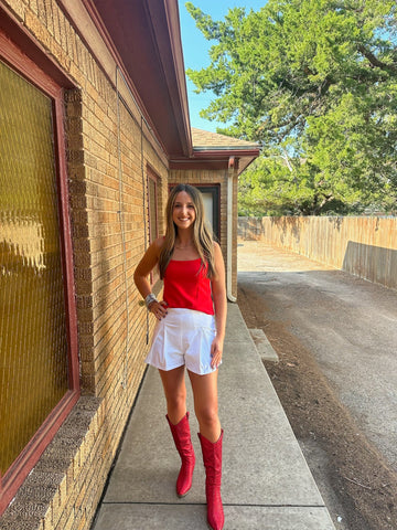 Side Zipper Cami Top-SALE