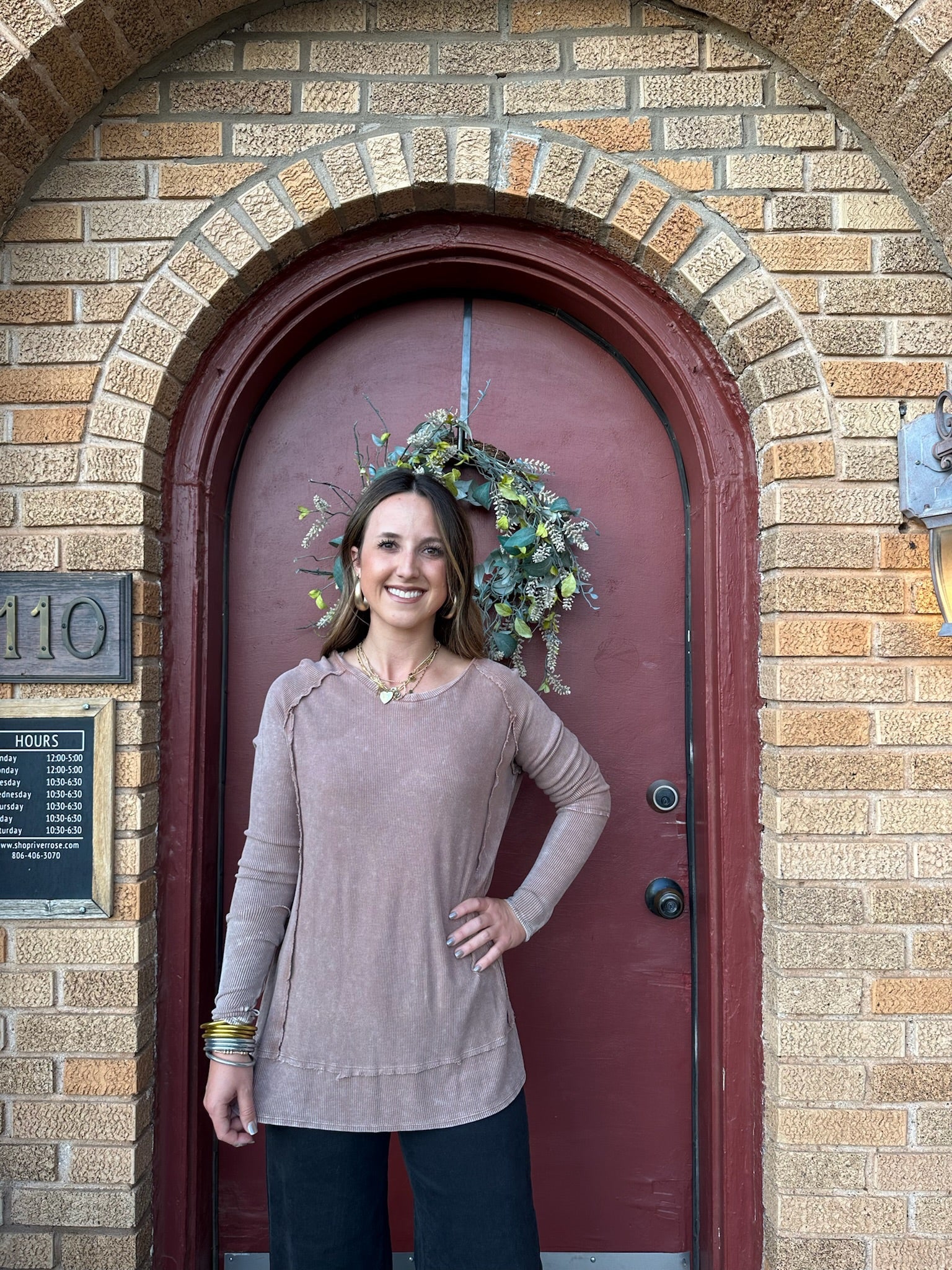 Thermal Washed Knit Top SALE