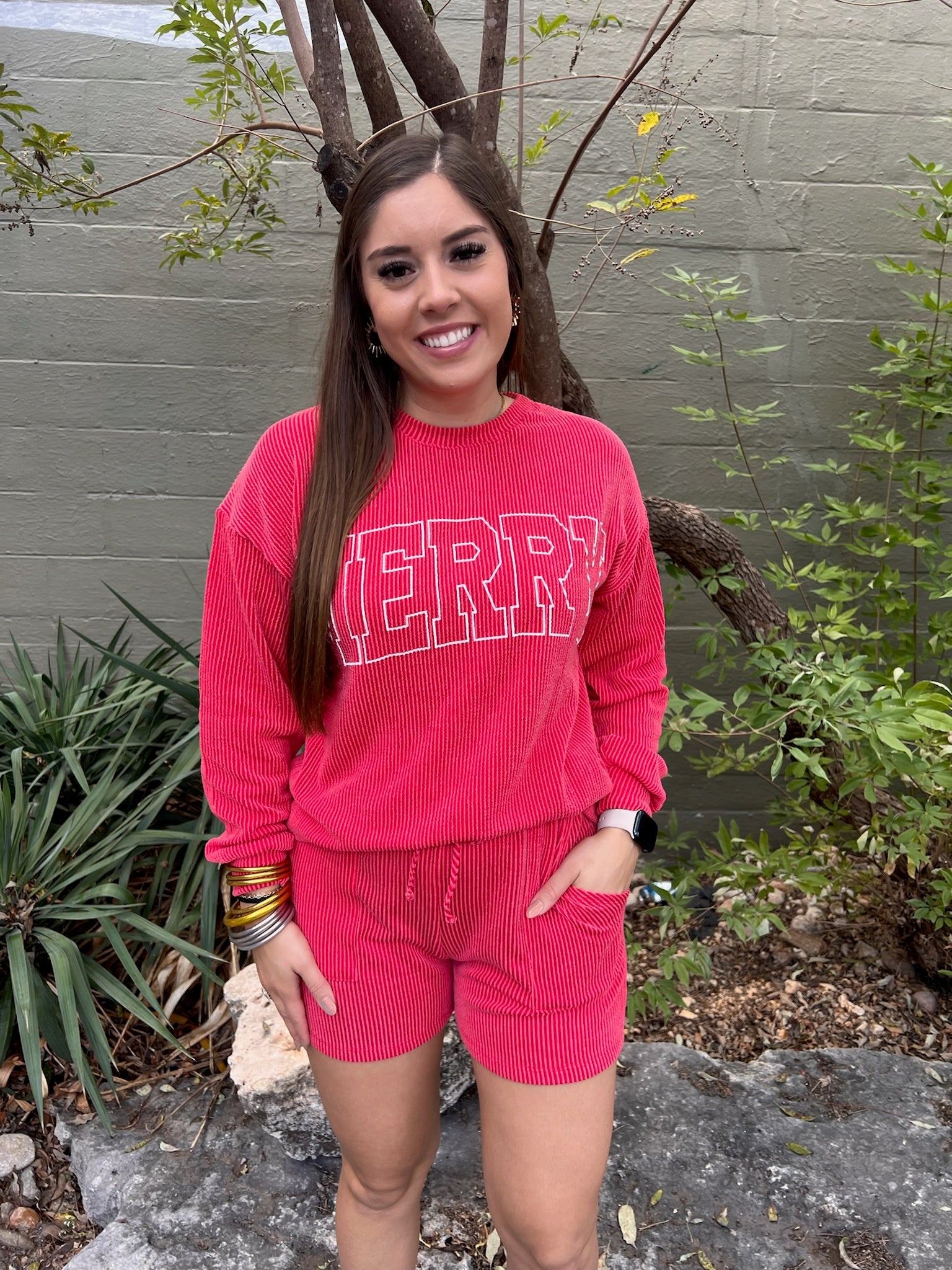 Merry Ribbed Pullover