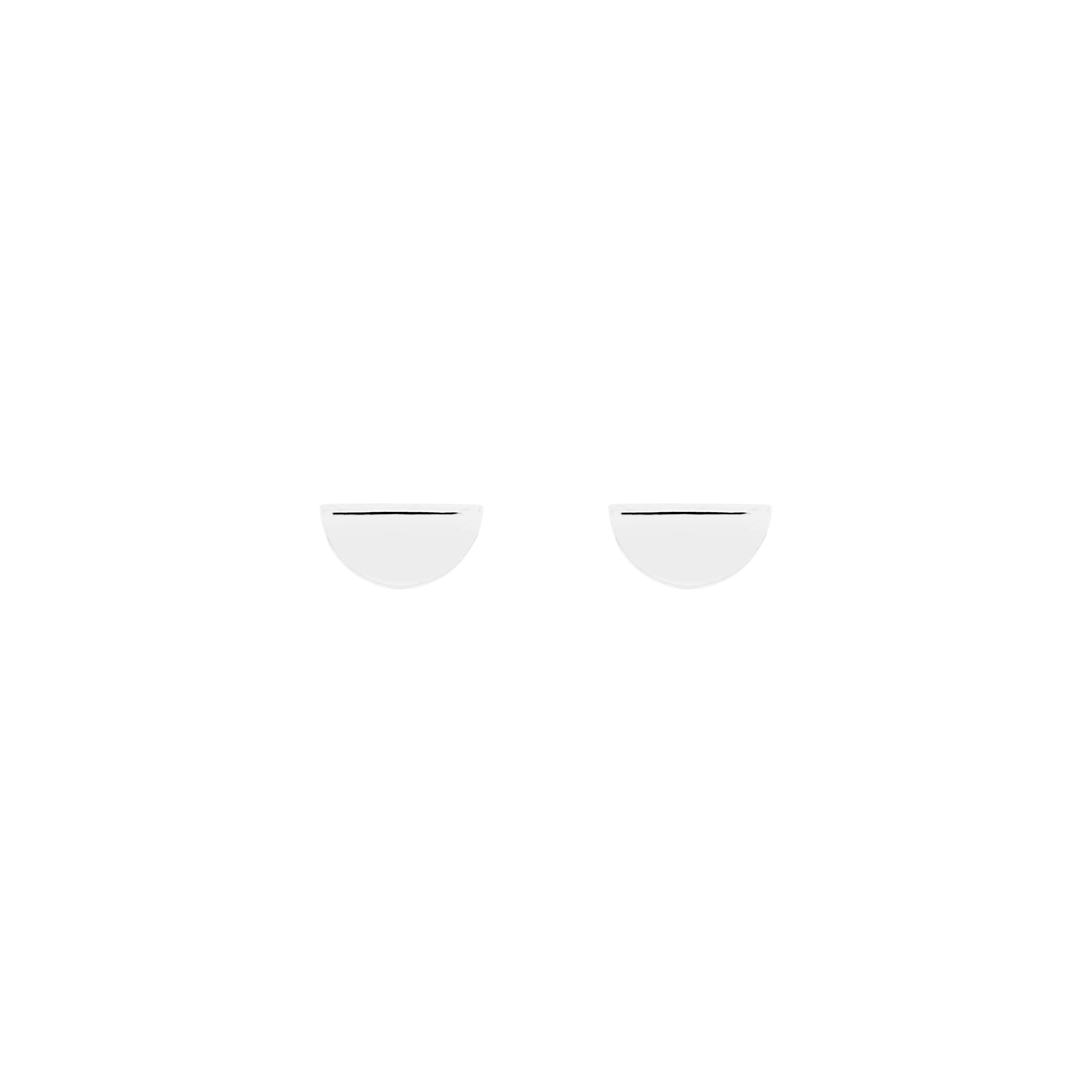 Solid Gold Half Circle - Flat