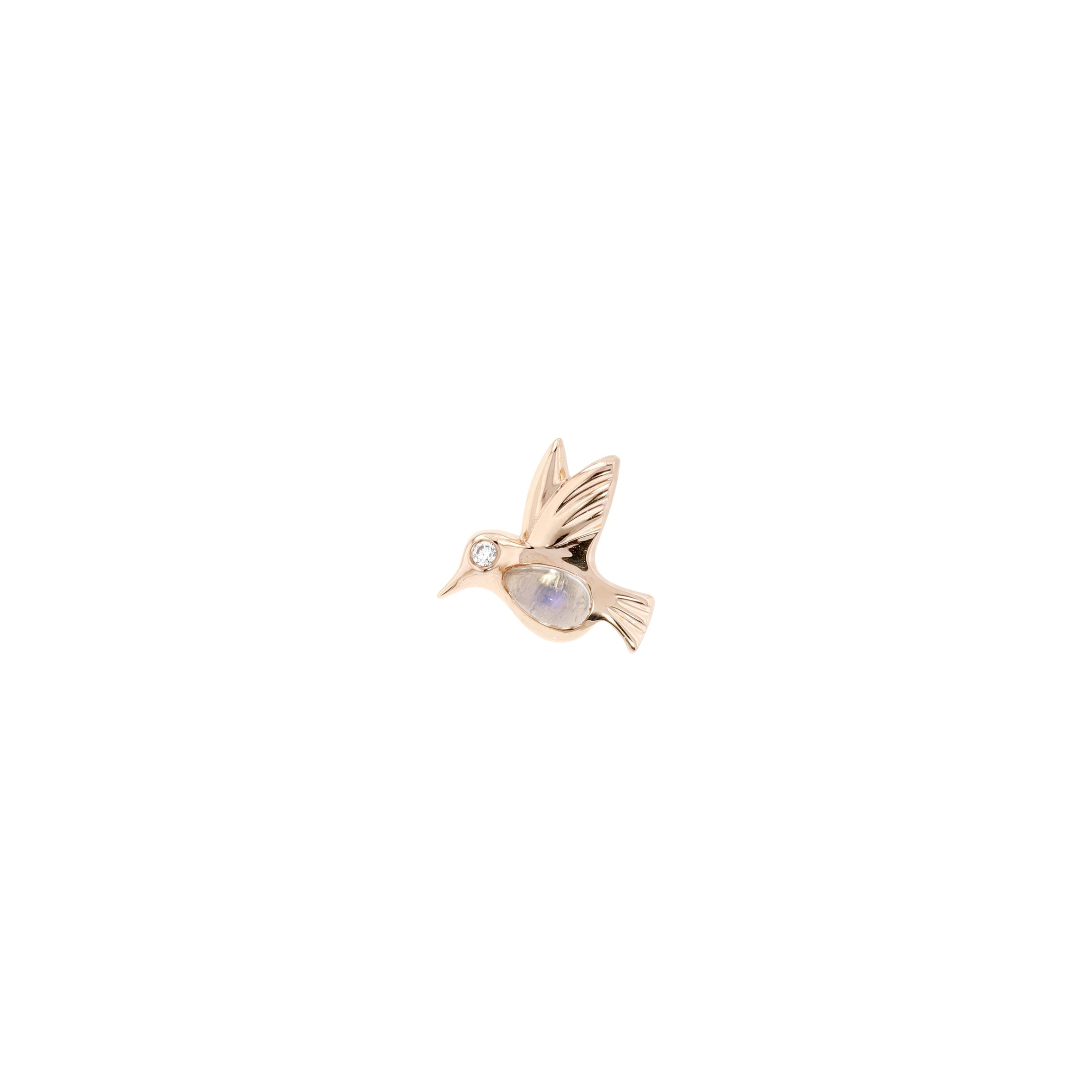 Betty The Hummingbird with Moonstone