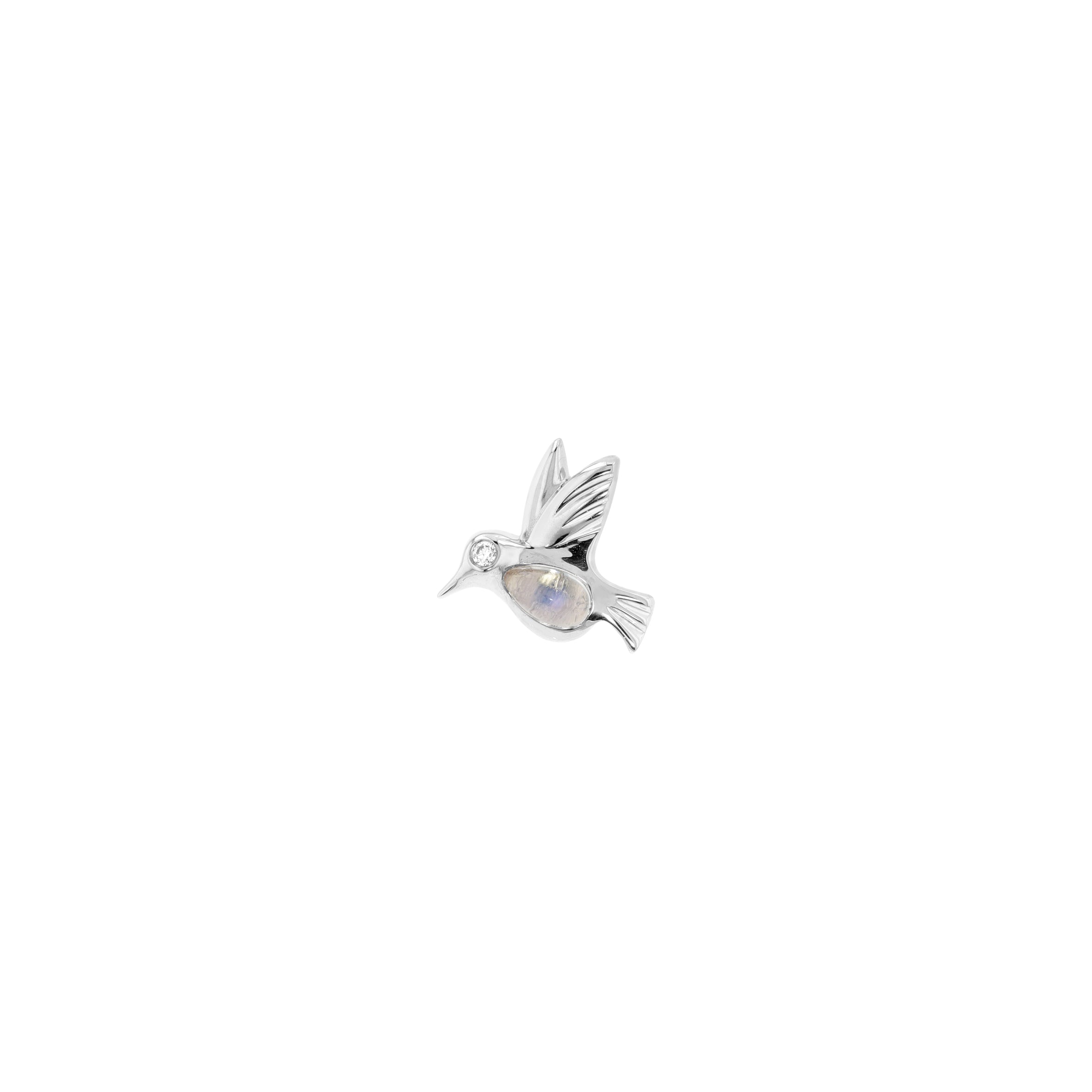 Betty The Hummingbird with Moonstone