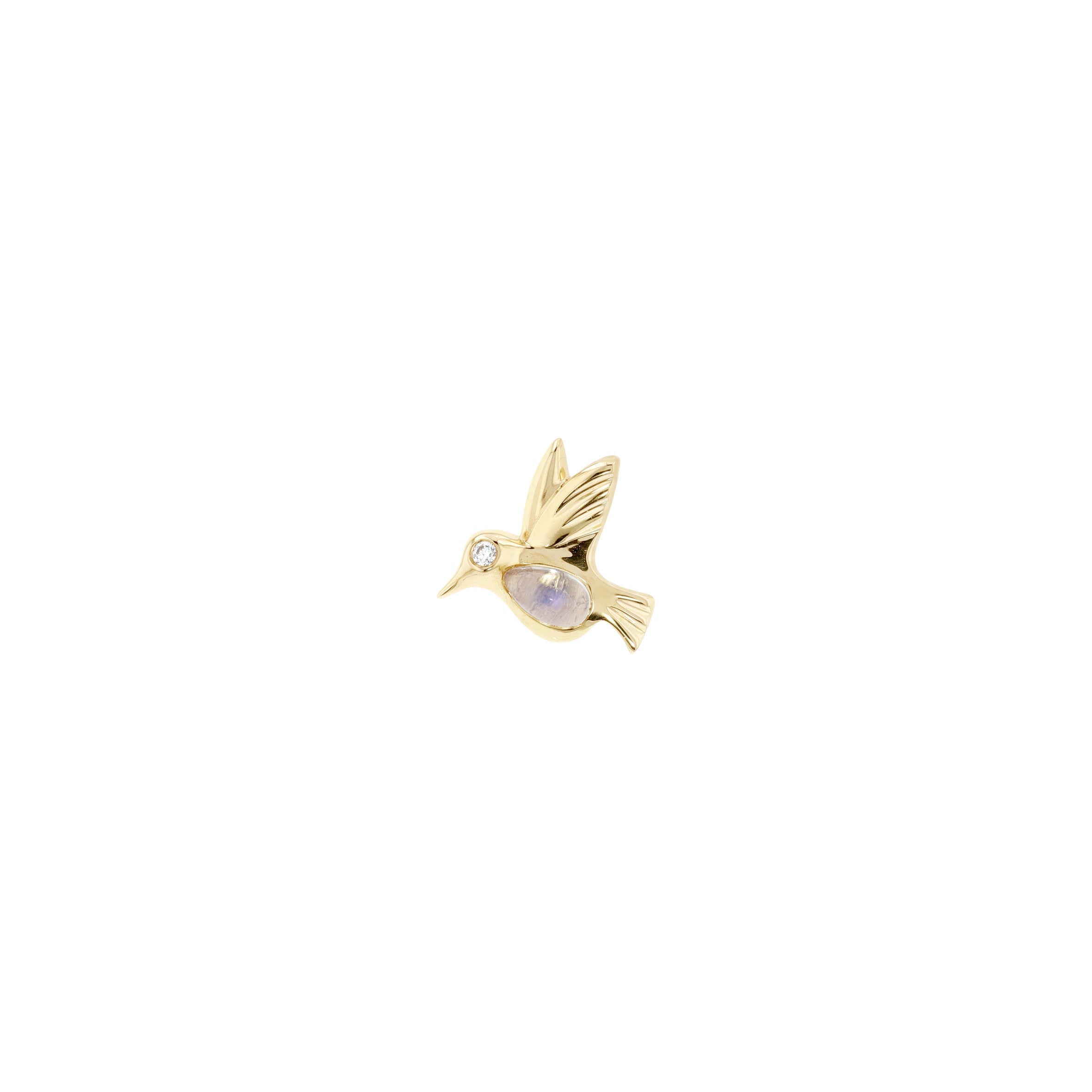 Betty The Hummingbird with Moonstone
