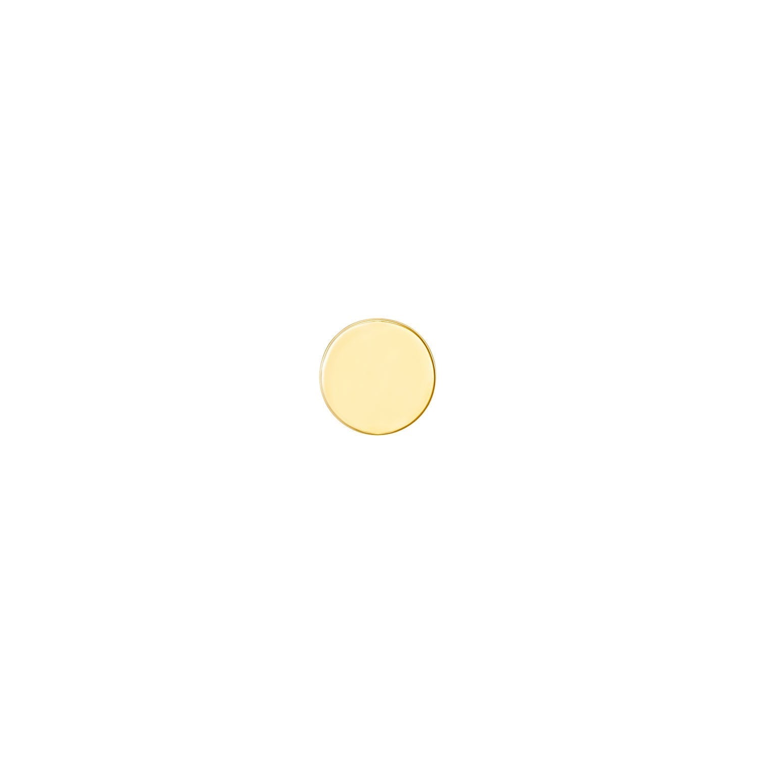Solid Gold Disc - Flat