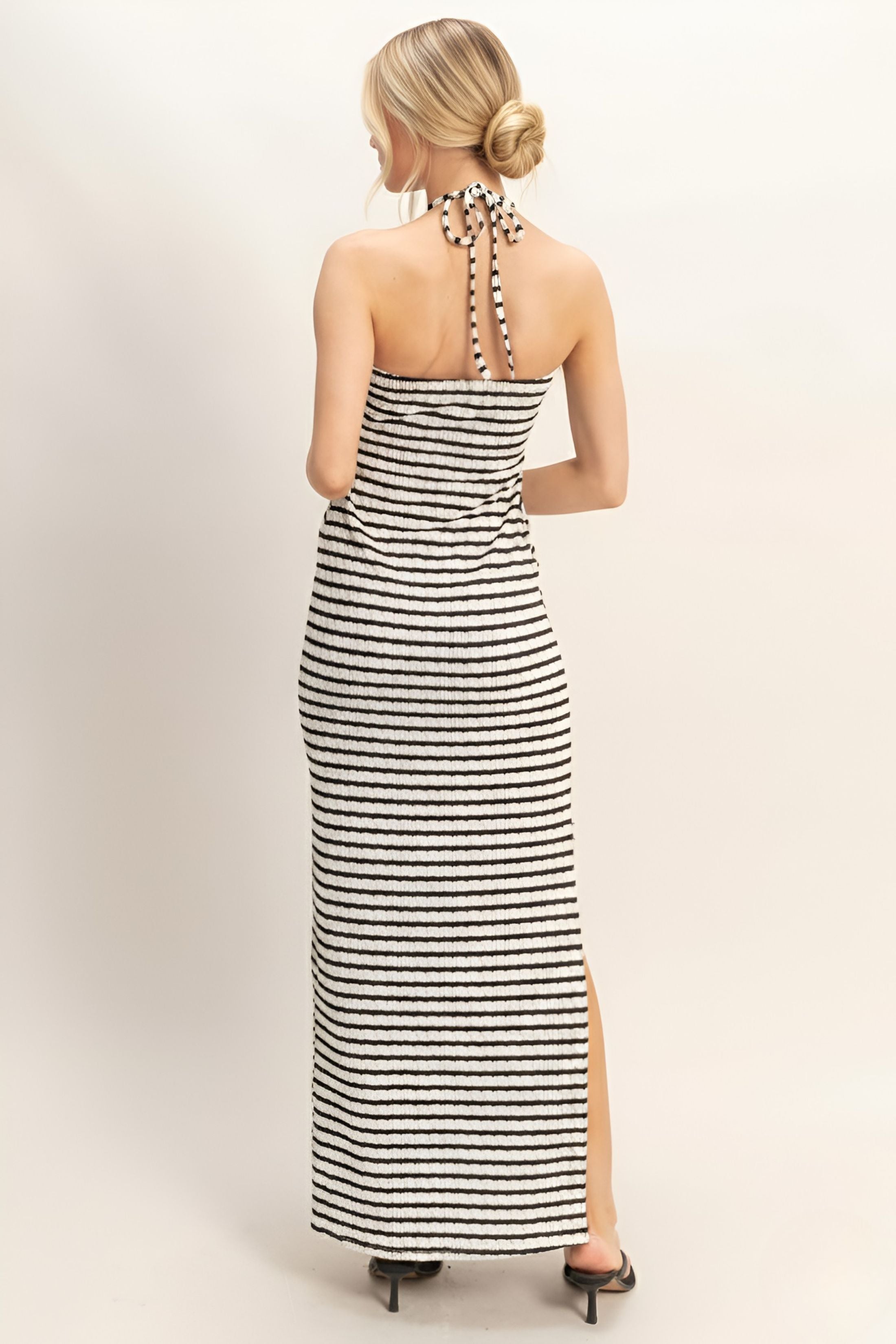 Molly Stripe Halter Dress
