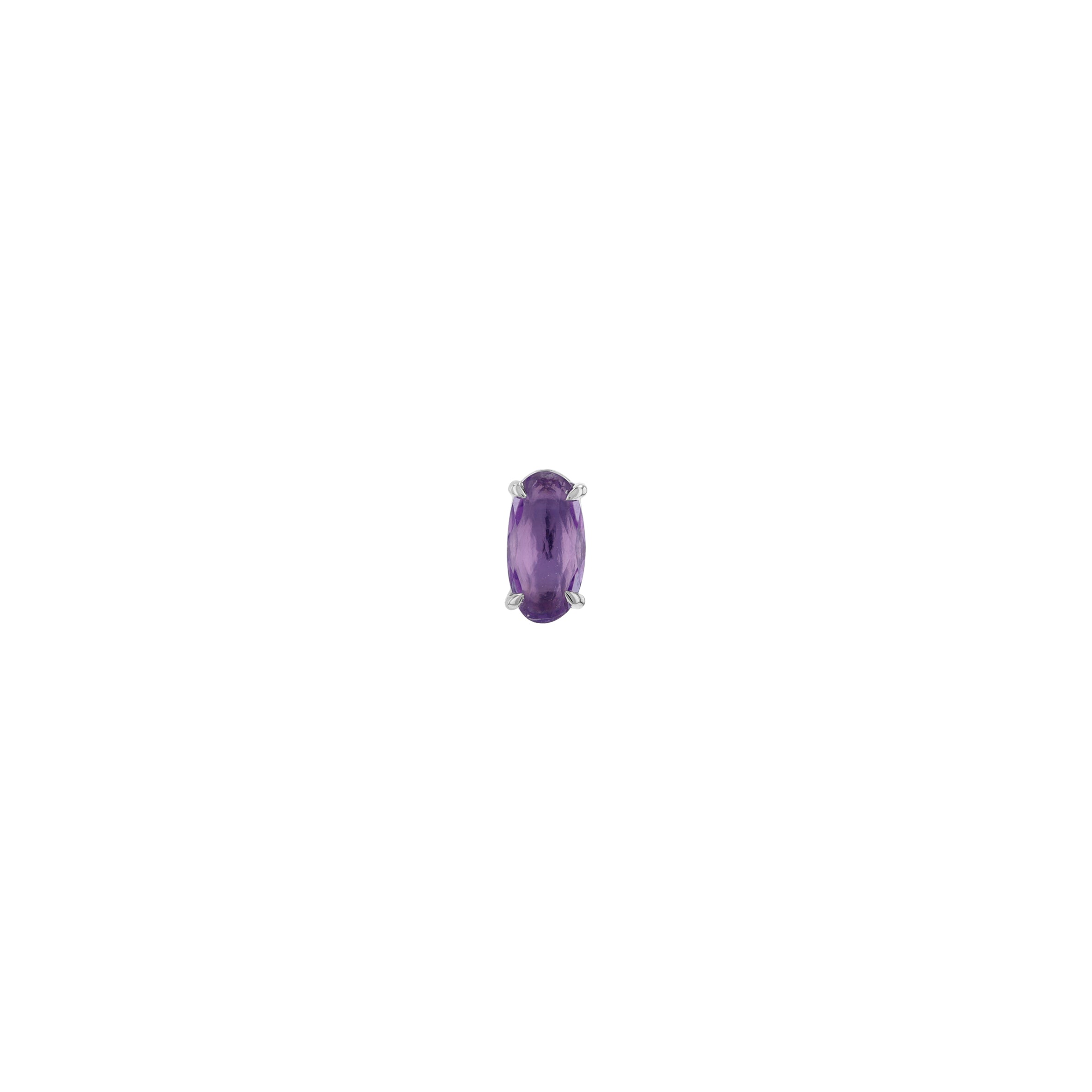 Oval Rose Cut Gemstone Claw Set Solitaire