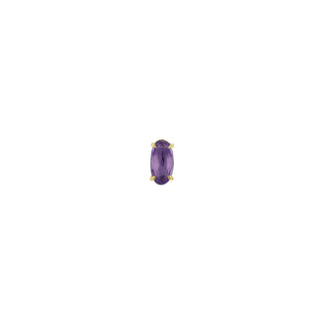 Oval Rose Cut Gemstone Claw Set Solitaire