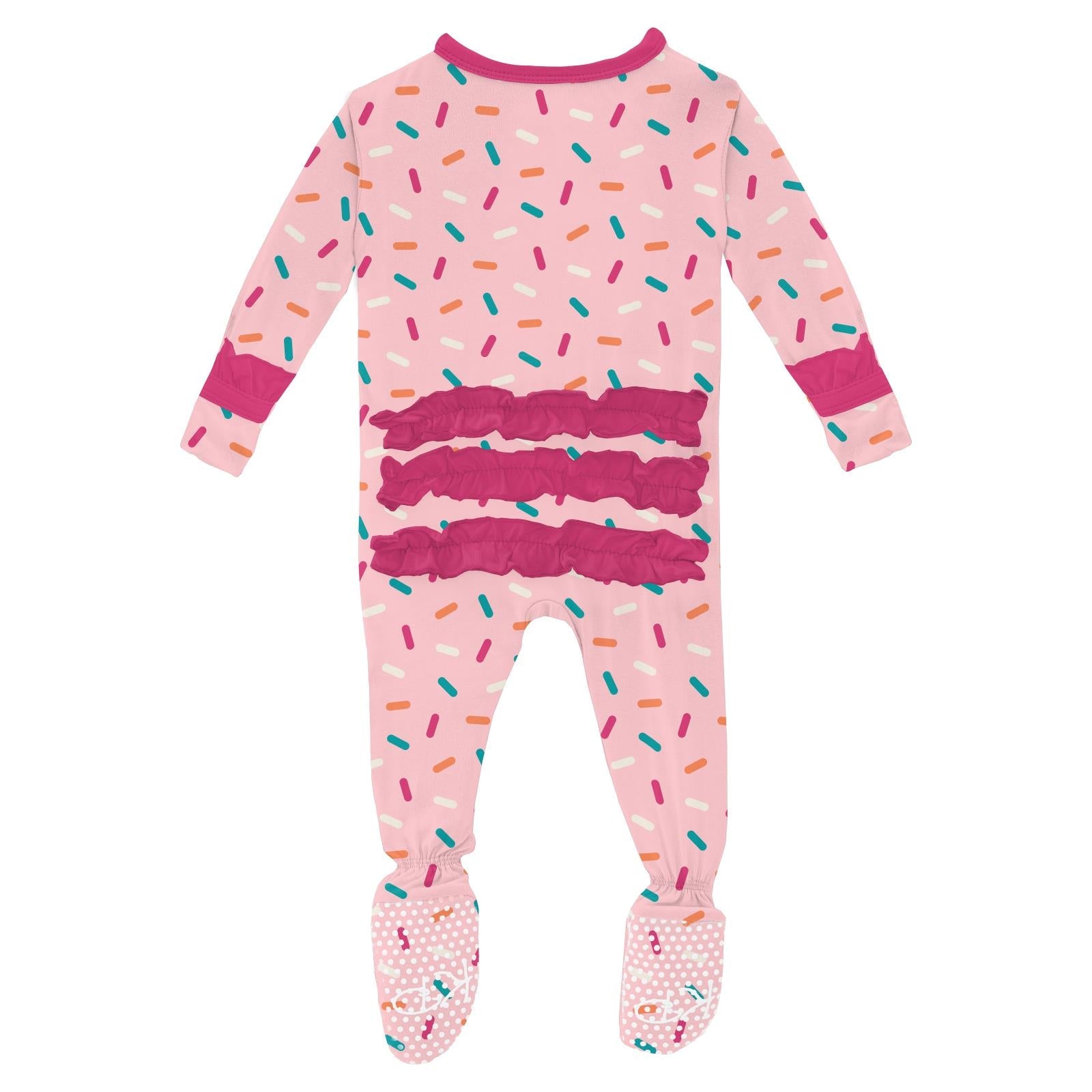 Lotus Sprinkles Ruffle Zip Footie