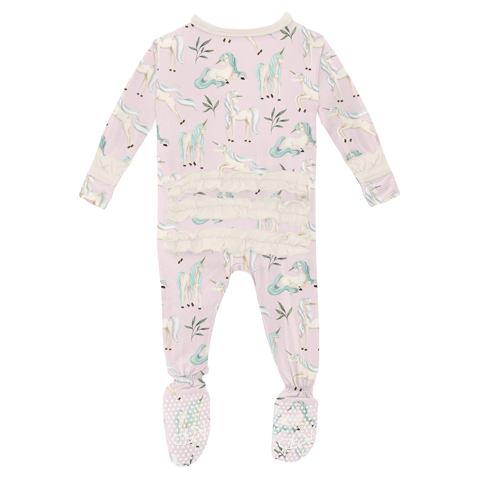 Sleeping Unicorns Ruffle Footie